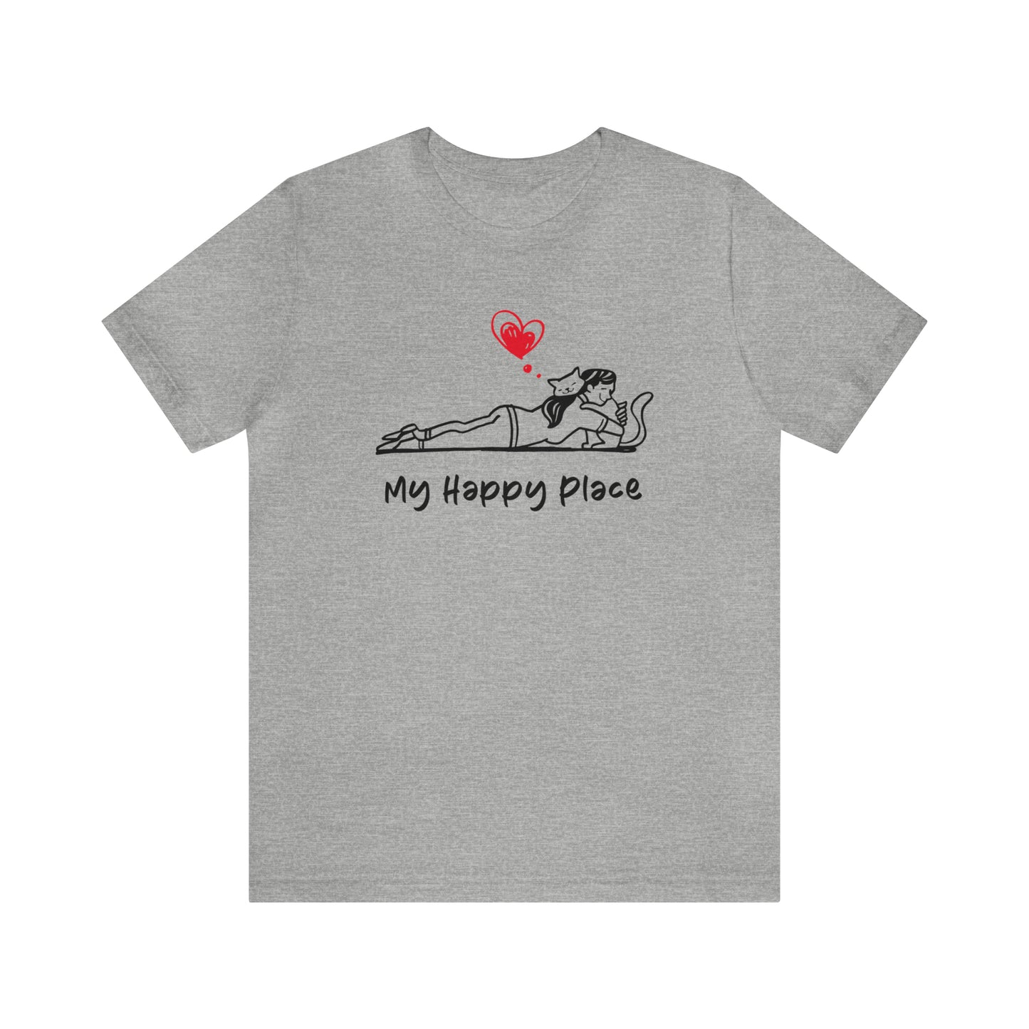 My Happy Place Cat Women's Graphic Tee