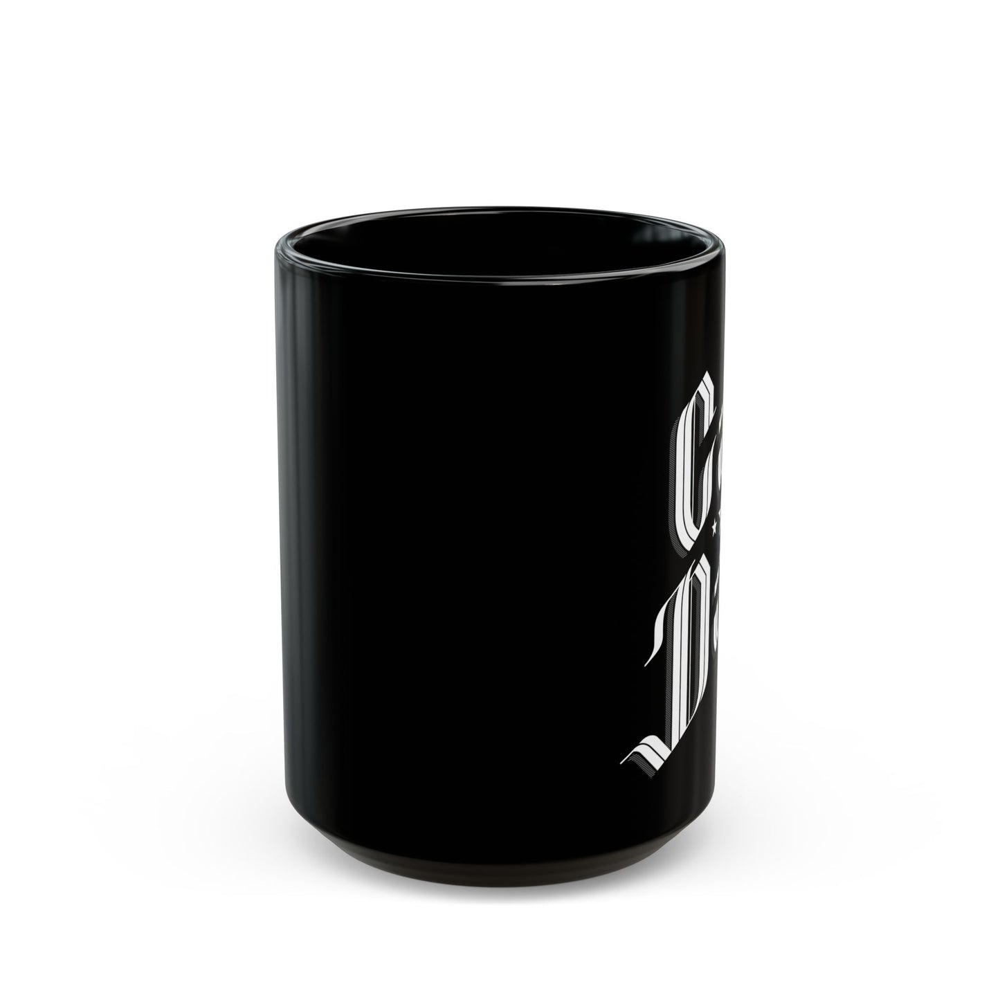 Sophisticated Cat Dad 15oz Black Mug