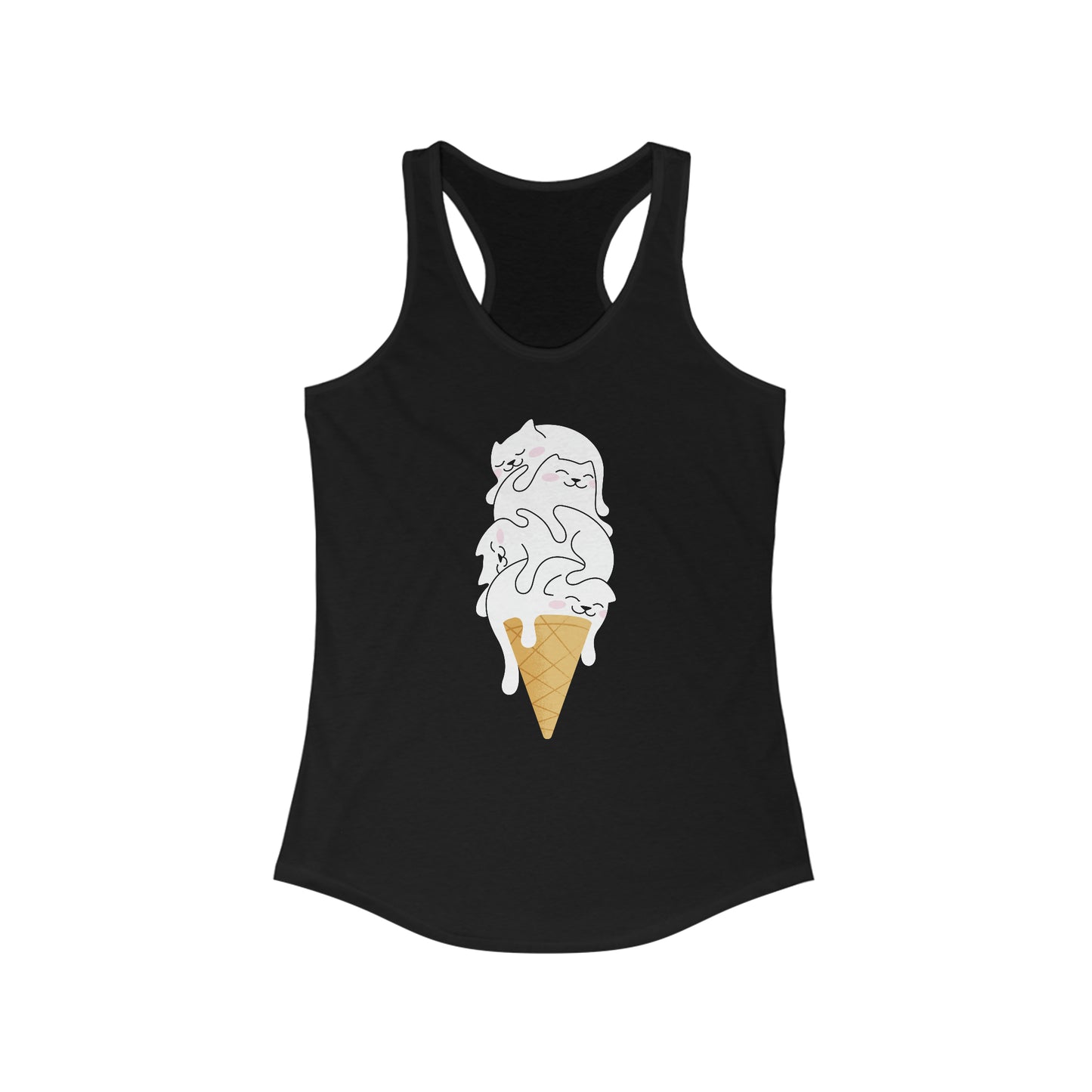 Kitty Cone Women's Racerback Tank Top