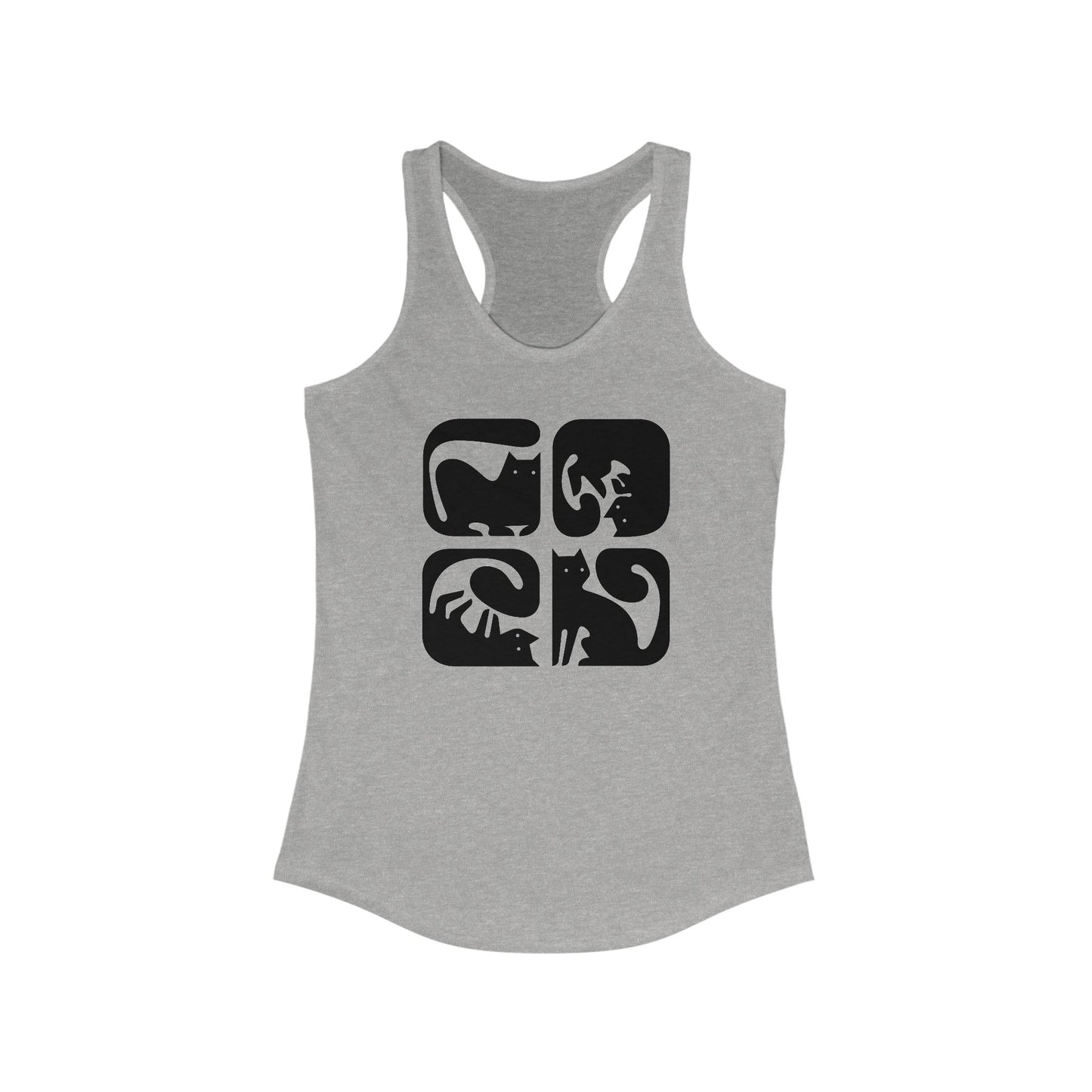 Cats Graphic Women's Racerback Tank Top