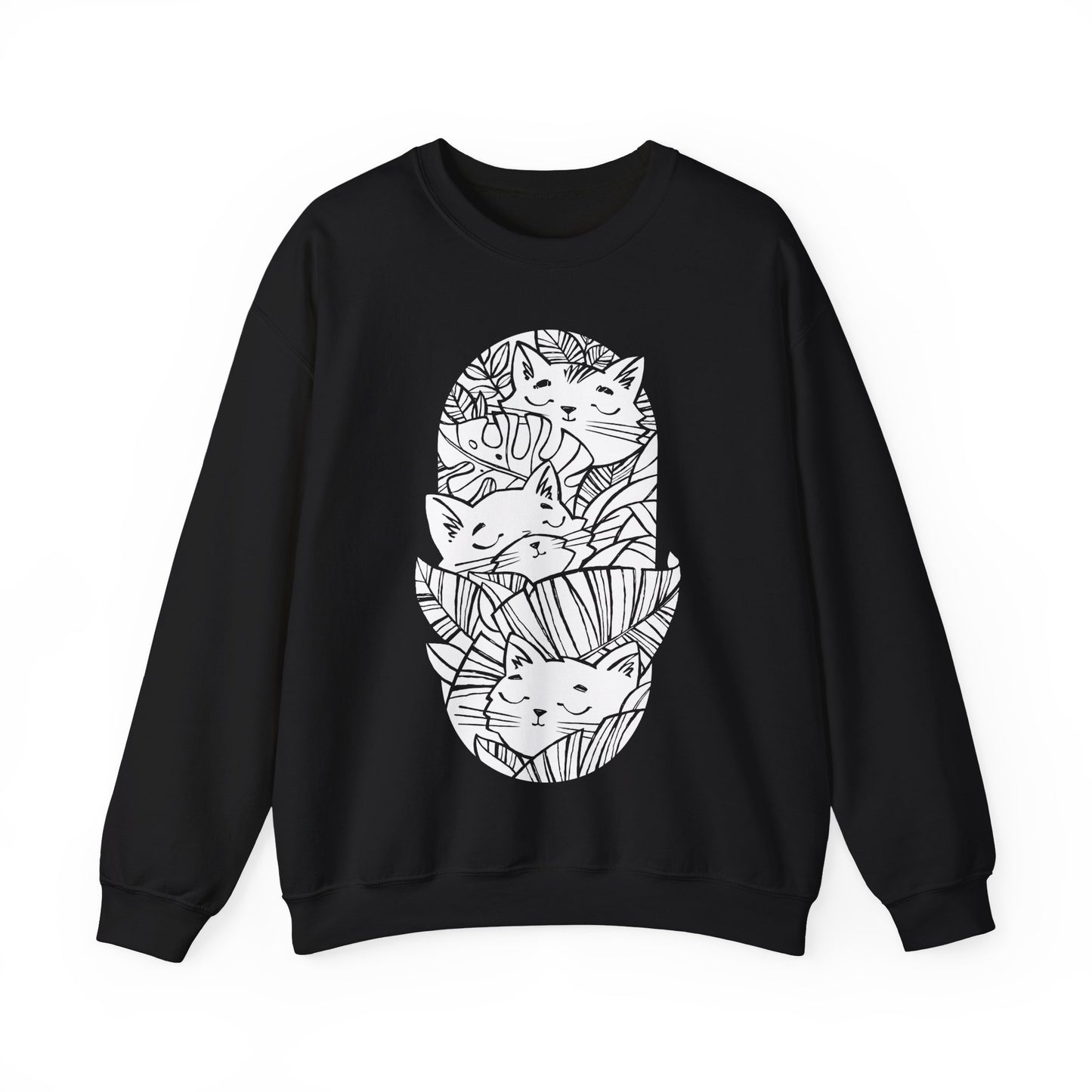 Jungle Cats Men's Heavy Blend Crewneck Sweatshirt