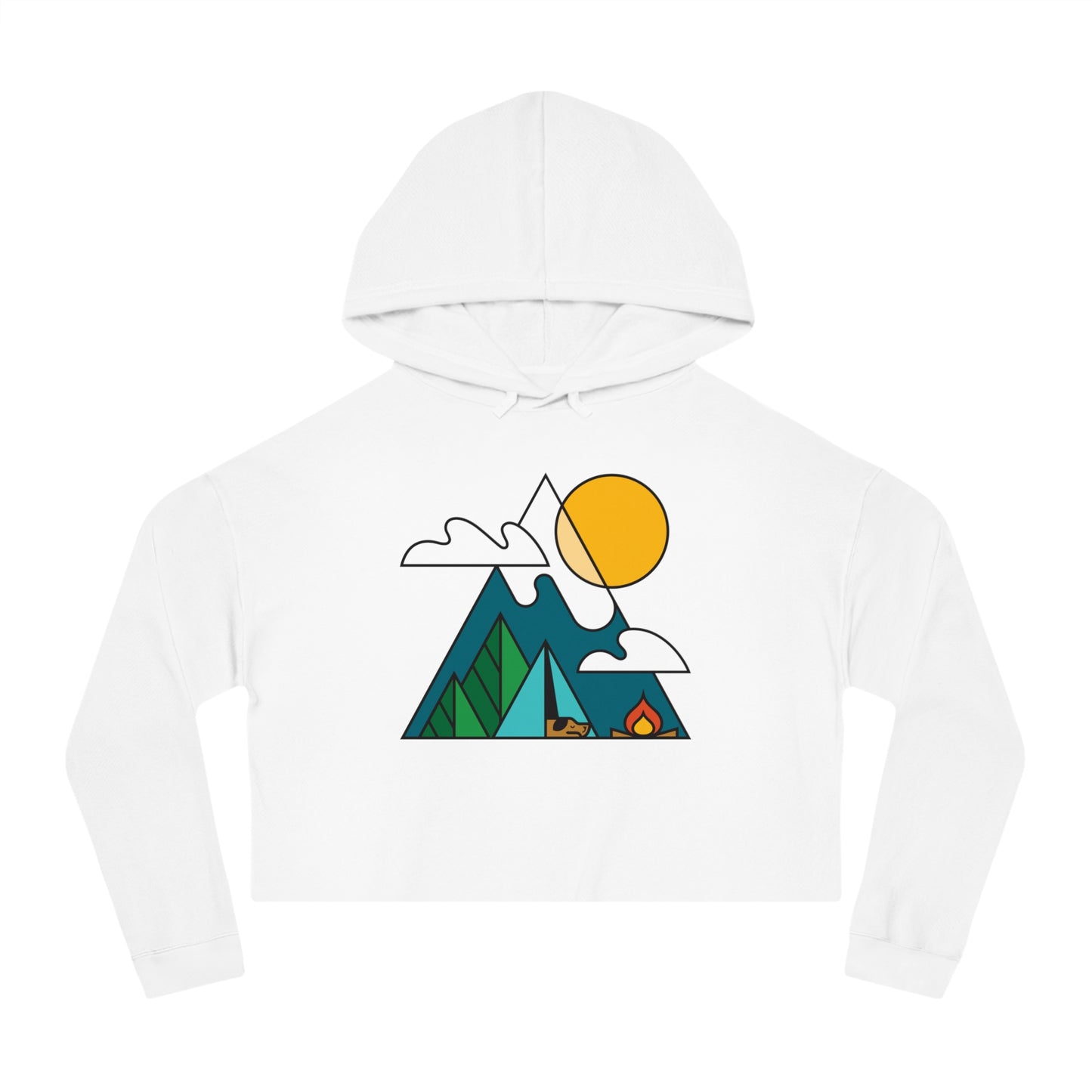 Living the Dream Women’s Cropped Hooded Sweatshirt