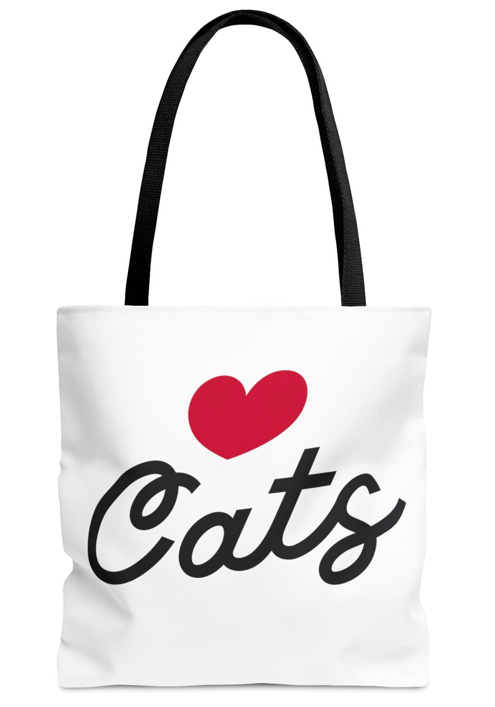 Love Cats Script Tote Bag