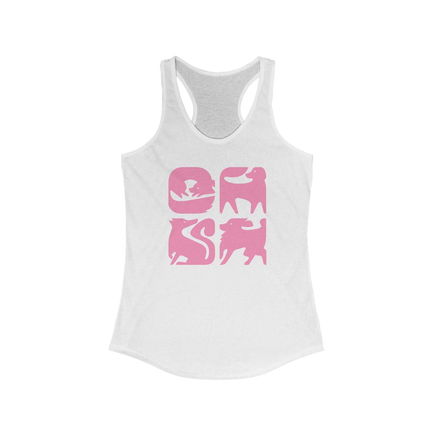 Dogs Graphic Women's Racerback Tank Top