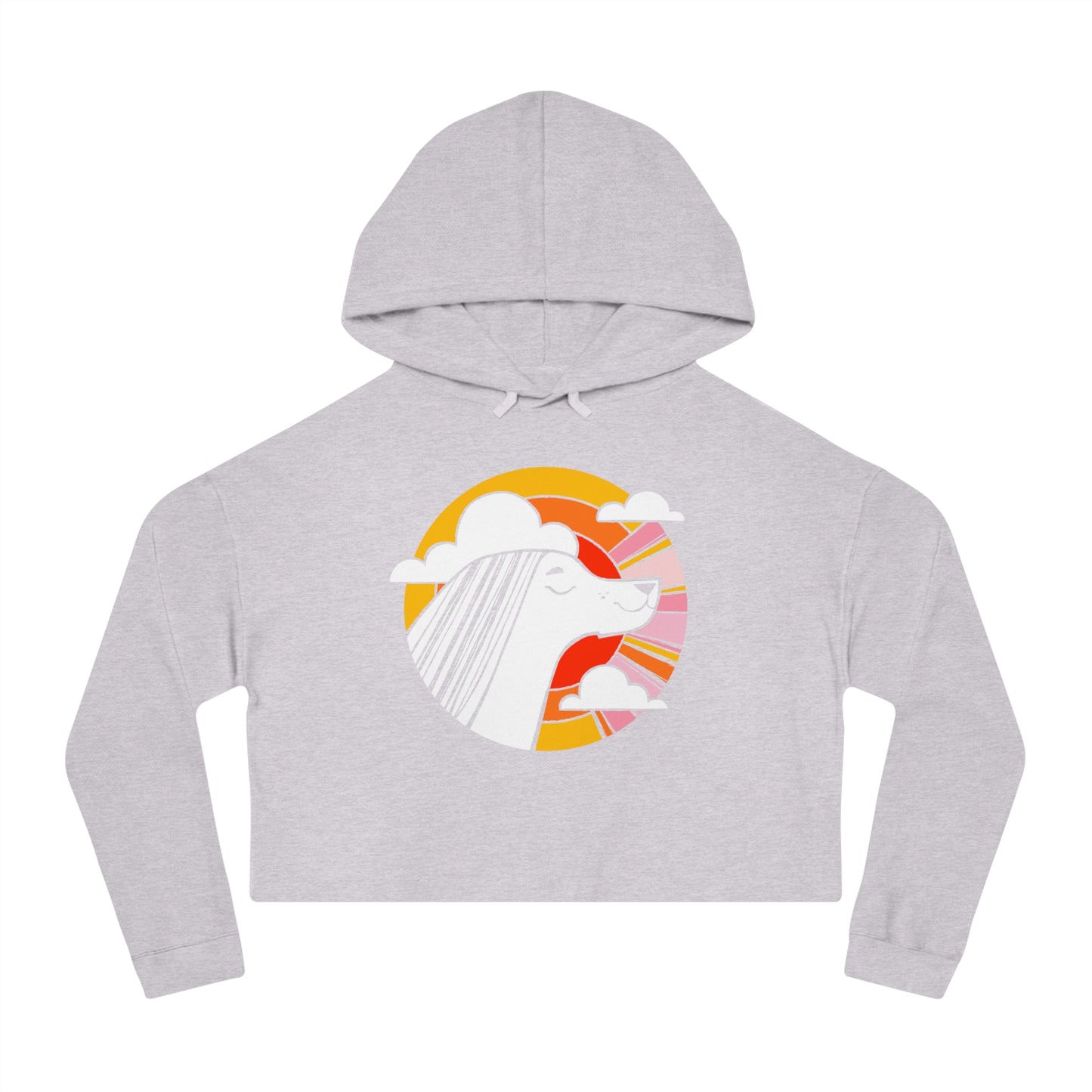 Sunset Beauty Women’s Cropped Hooded Sweatshirt