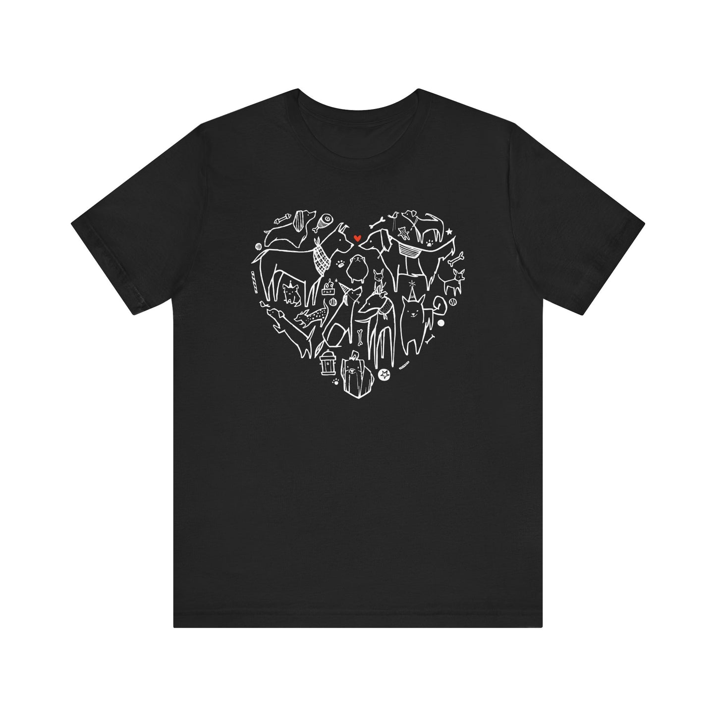 Wear Your Love Proudly — Dog Heart Tee!