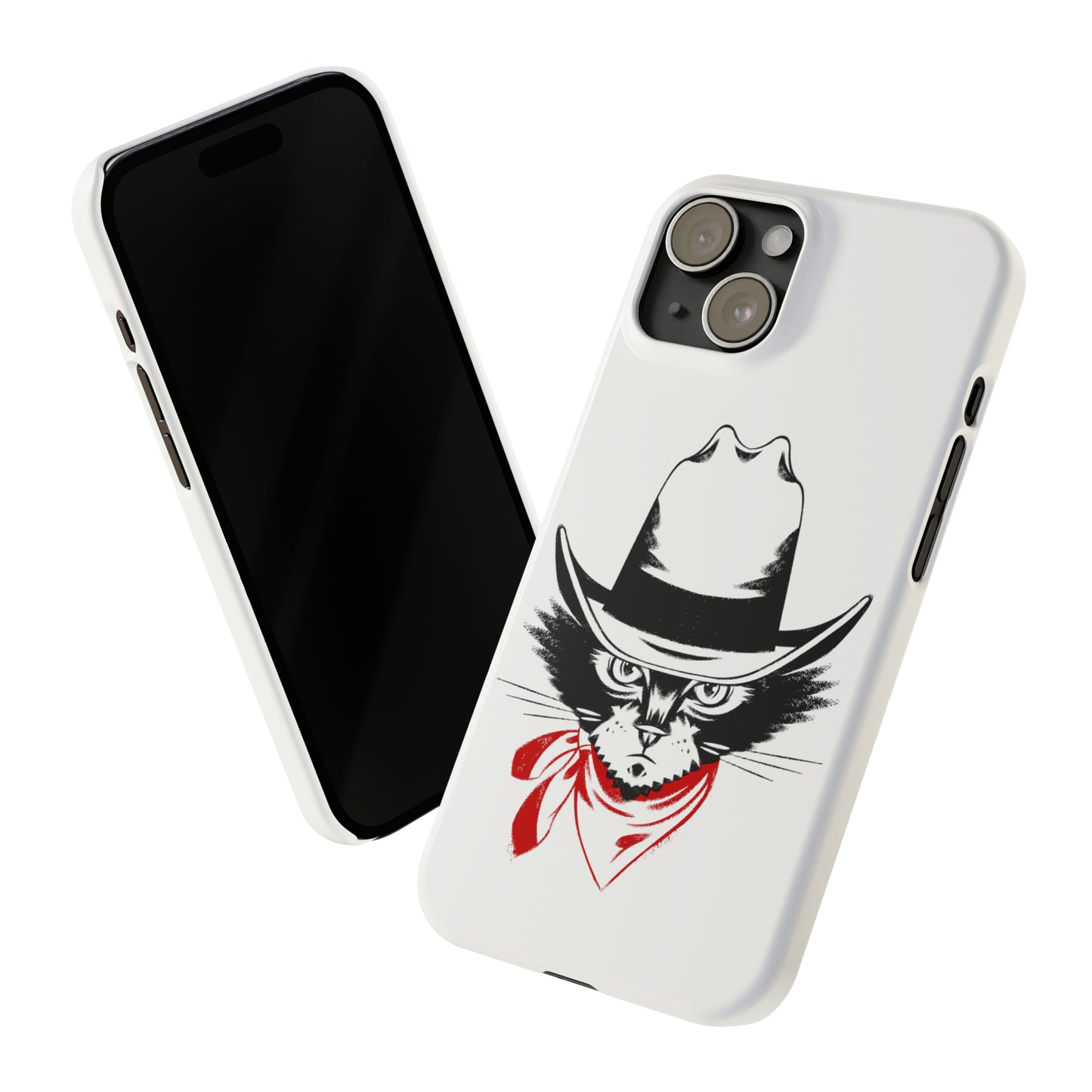 Cowboy Cat Hugging iPhone Case