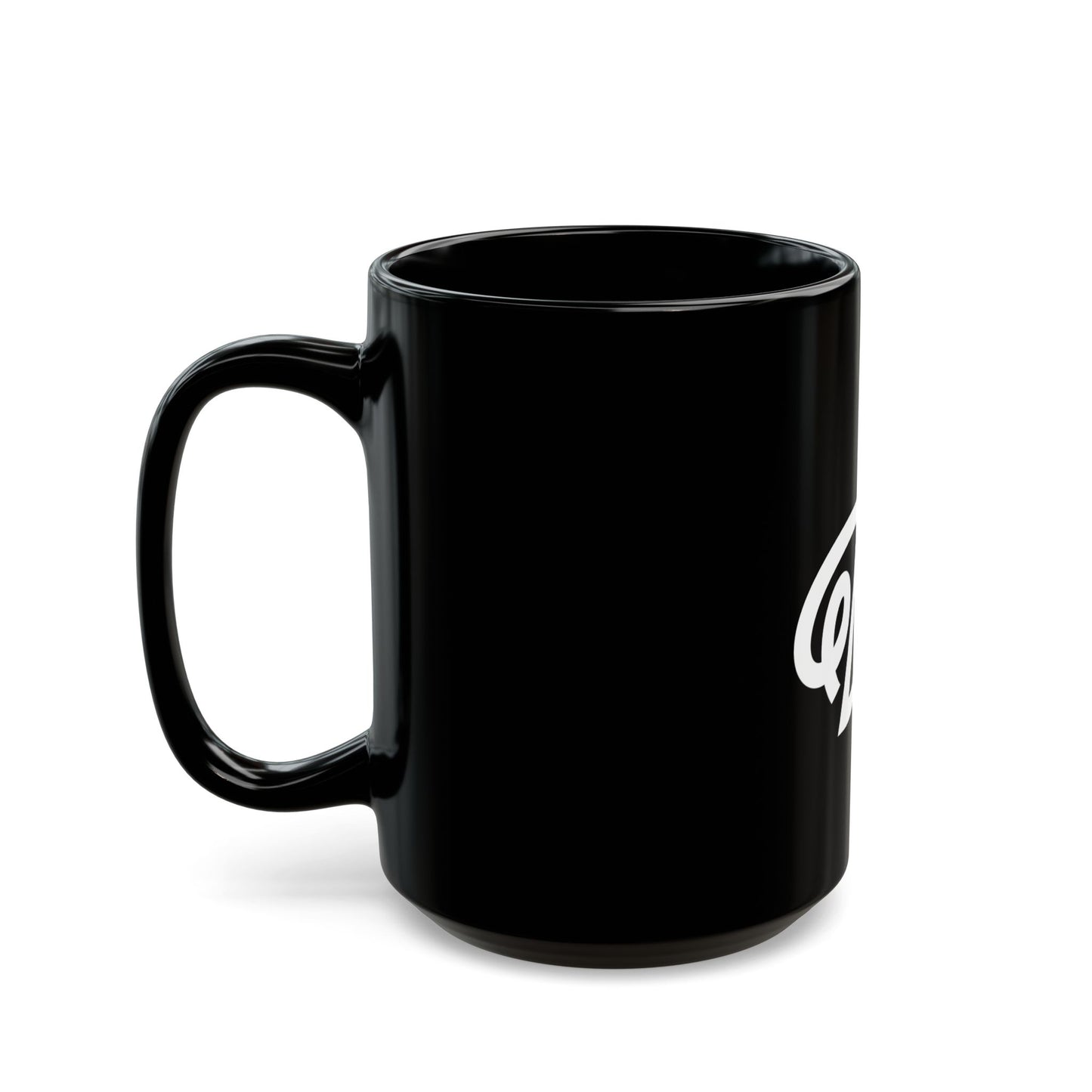 Love Dogs Script 15oz Black Mug