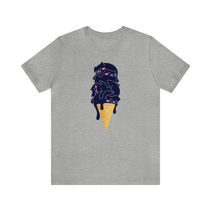 Ice Cream Cone Cat Graphic Tee