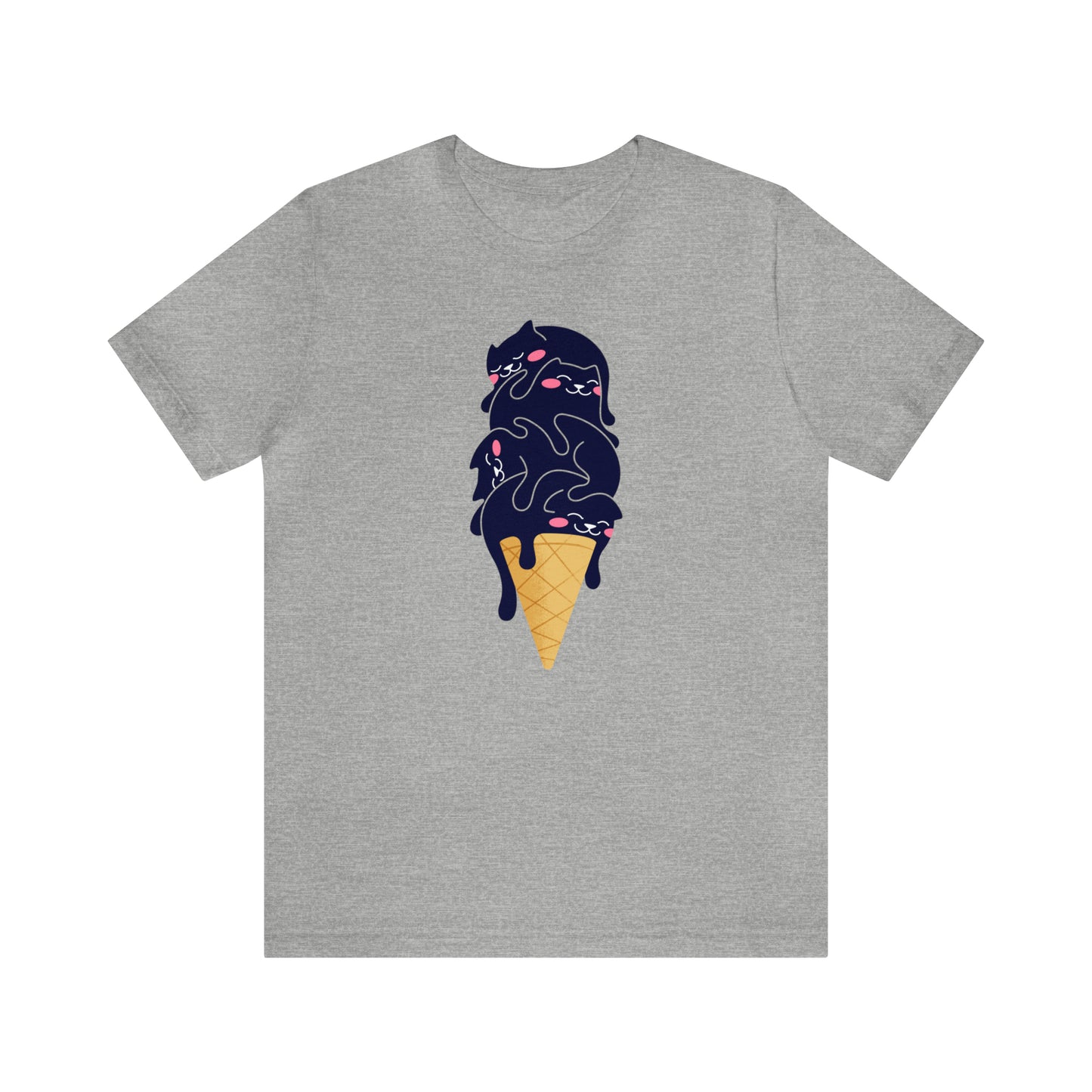 Ice Cream Cone Cat Tee – Sweet and Fun for Cat Lovers!