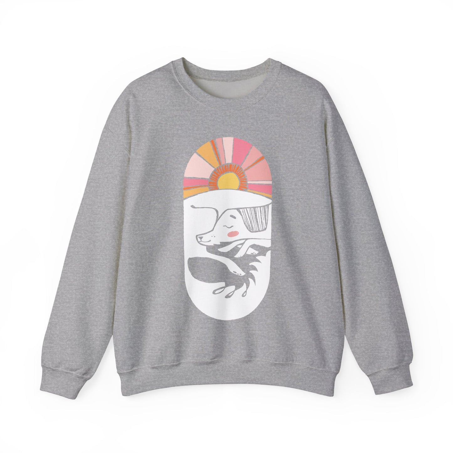 Sleepy Dog Women's Heavy Blend Crewneck Sweatshirt