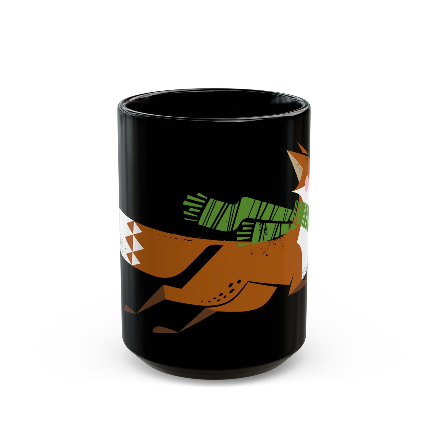 Fox on the Run 15oz Black Mug