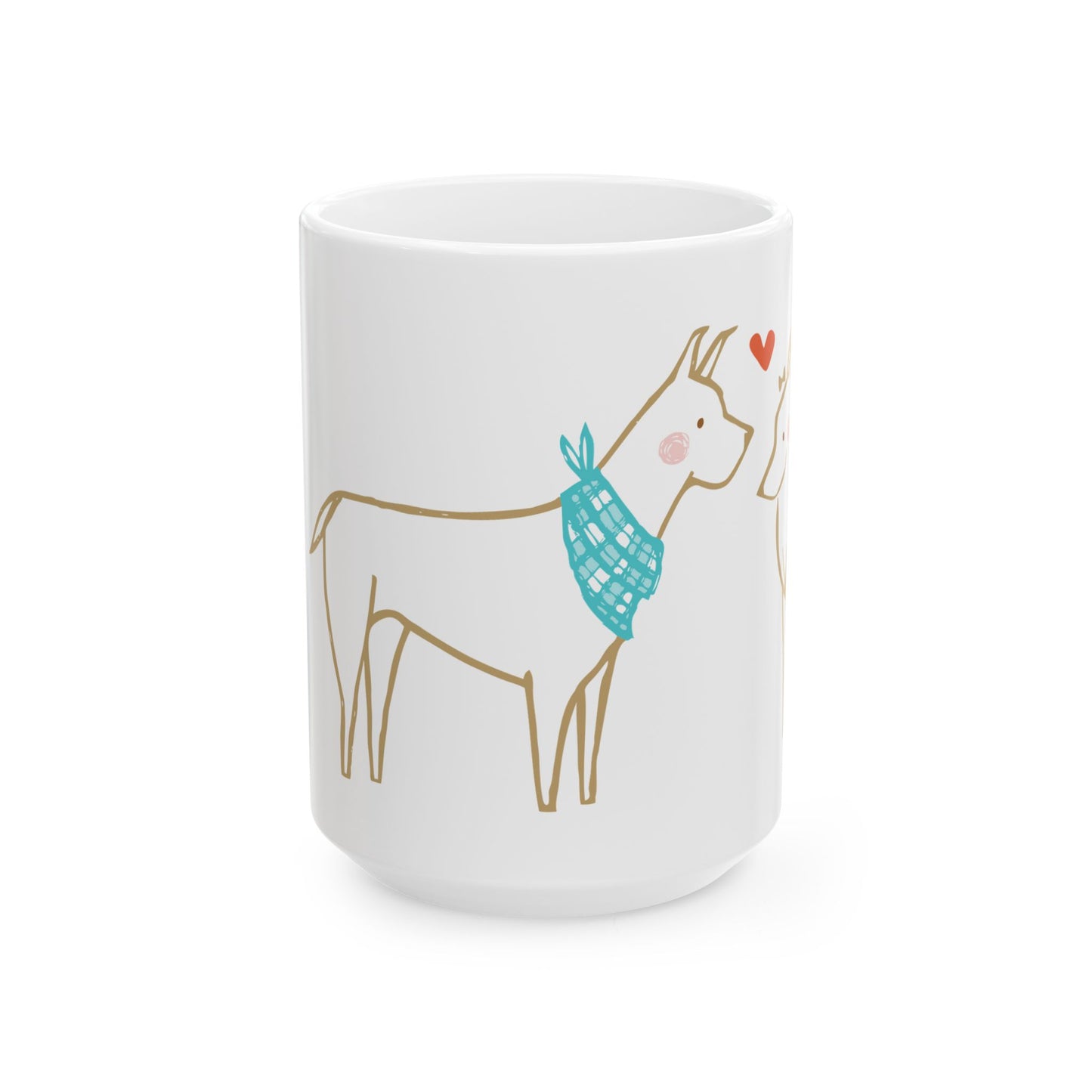 Dog Love Ceramic Mug 15oz