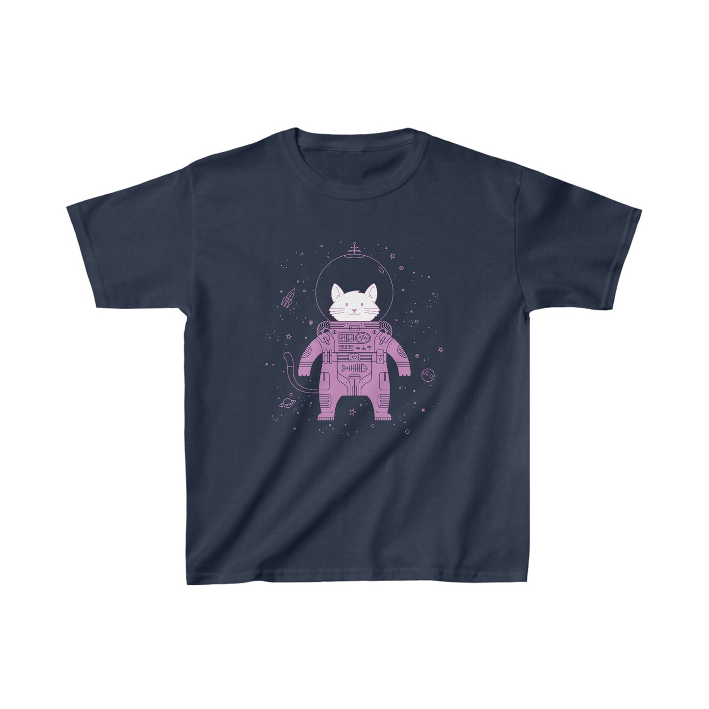 Cat in Space Kid's Heavy Cotton Tee