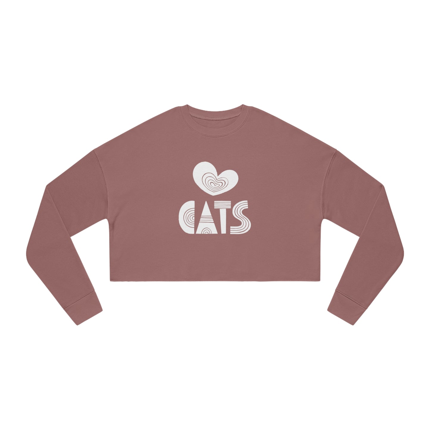 Love Cats Women's Cropped Sweatshirt