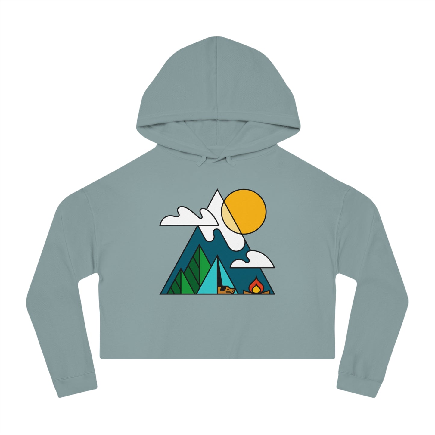 Living the Dream Women’s Cropped Hooded Sweatshirt
