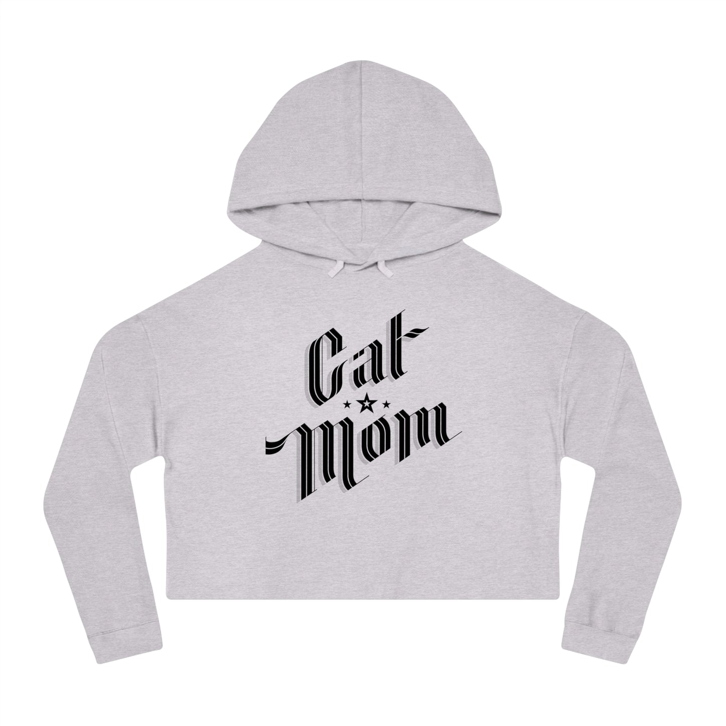 Cat Mom Women’s Cropped Hooded Sweatshirt