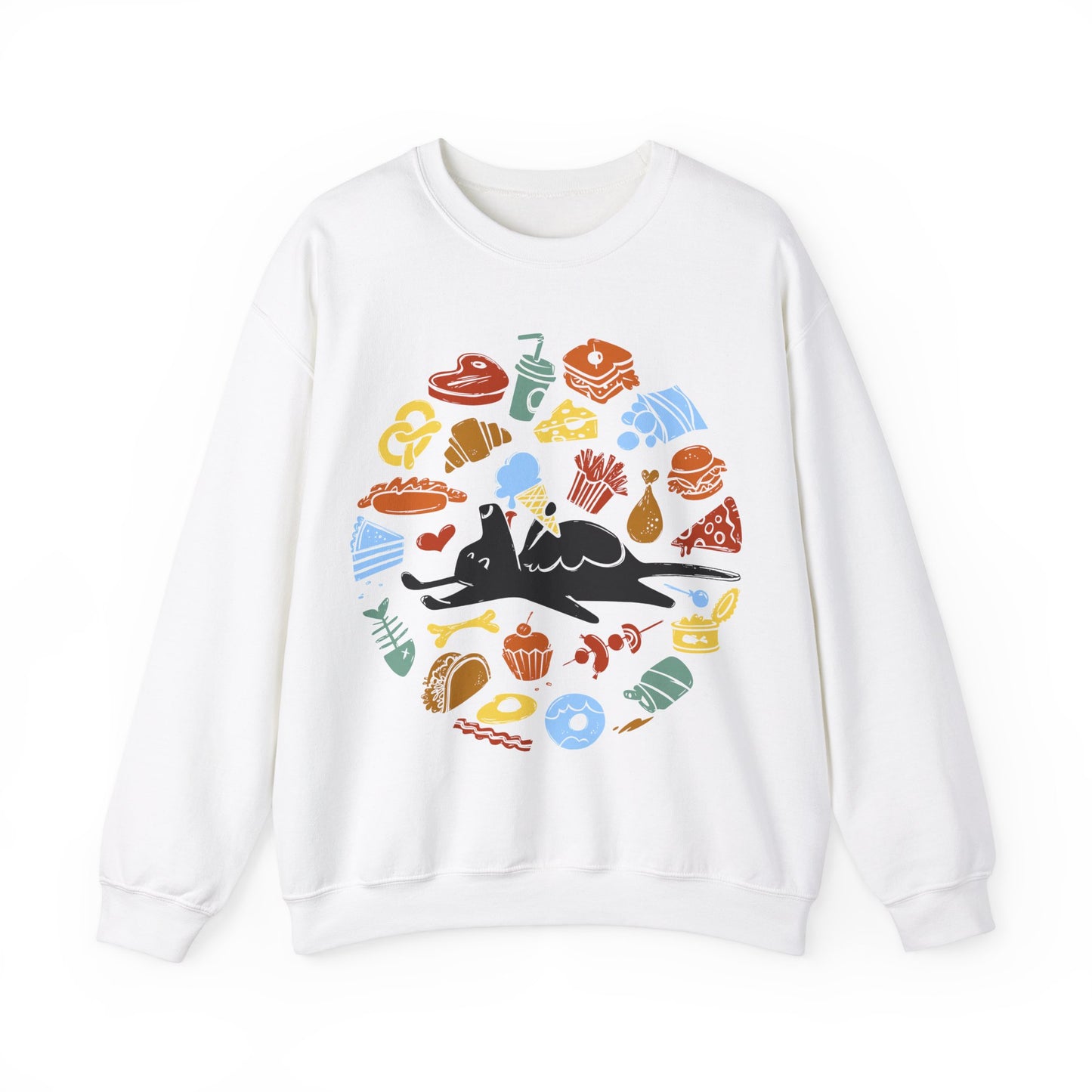 All Food is Dog Food Men's Heavy Blend Crewneck Sweatshirt