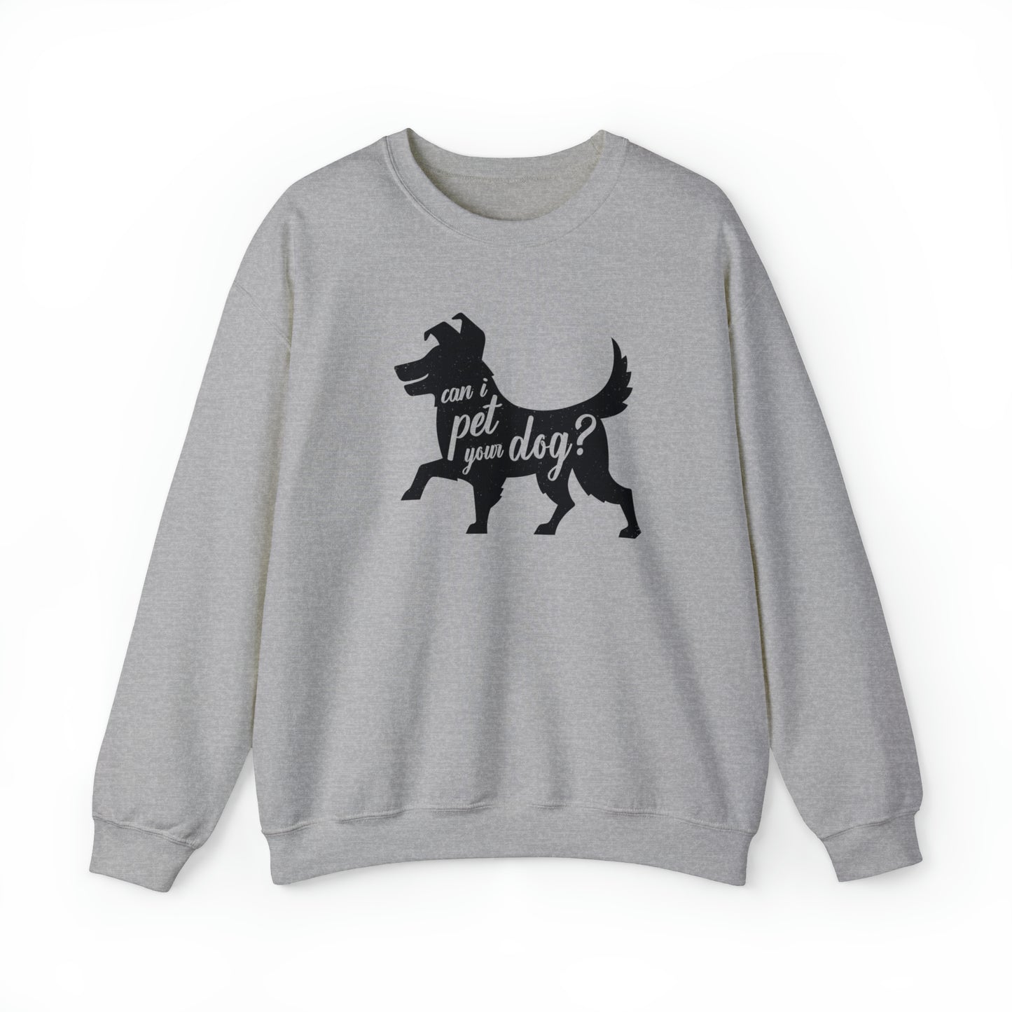 Can I Pet Your Dog Men's Heavy Blend Crewneck Sweatshirt