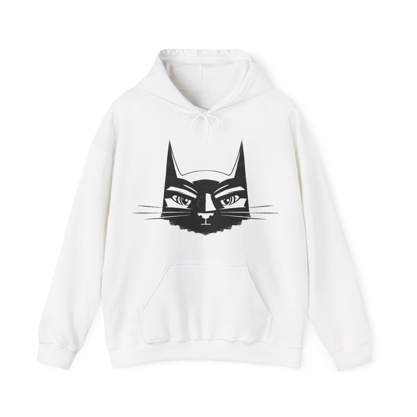 Bat Cat Men's Hooded Sweatshirt