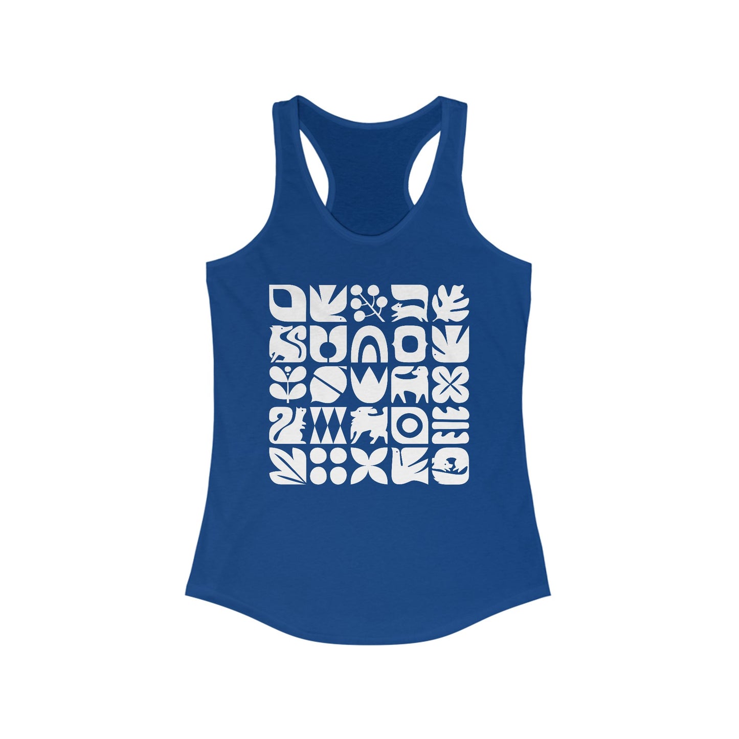 Dogs and Squirrels Graphic Women's Racerback Tank Top