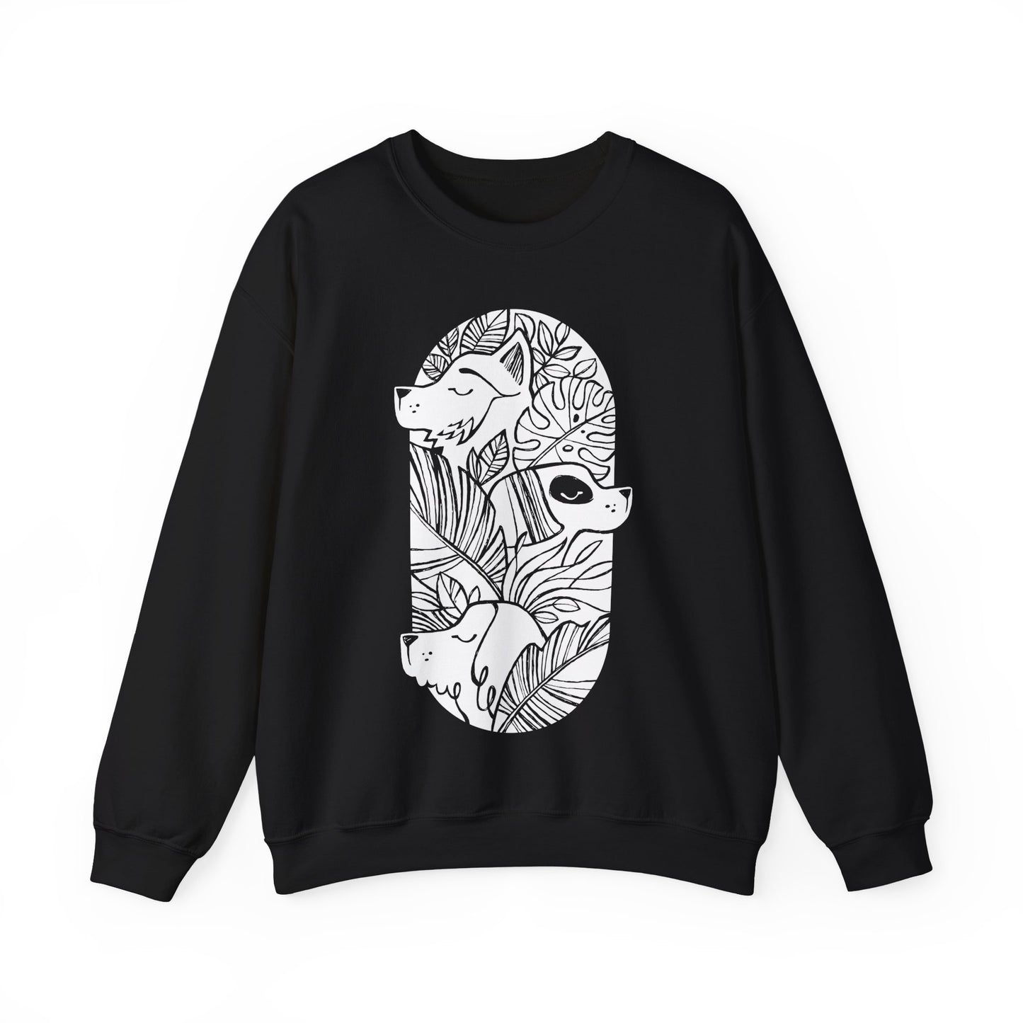 Jungle Dogs Men's Heavy Blend Crewneck Sweatshirt