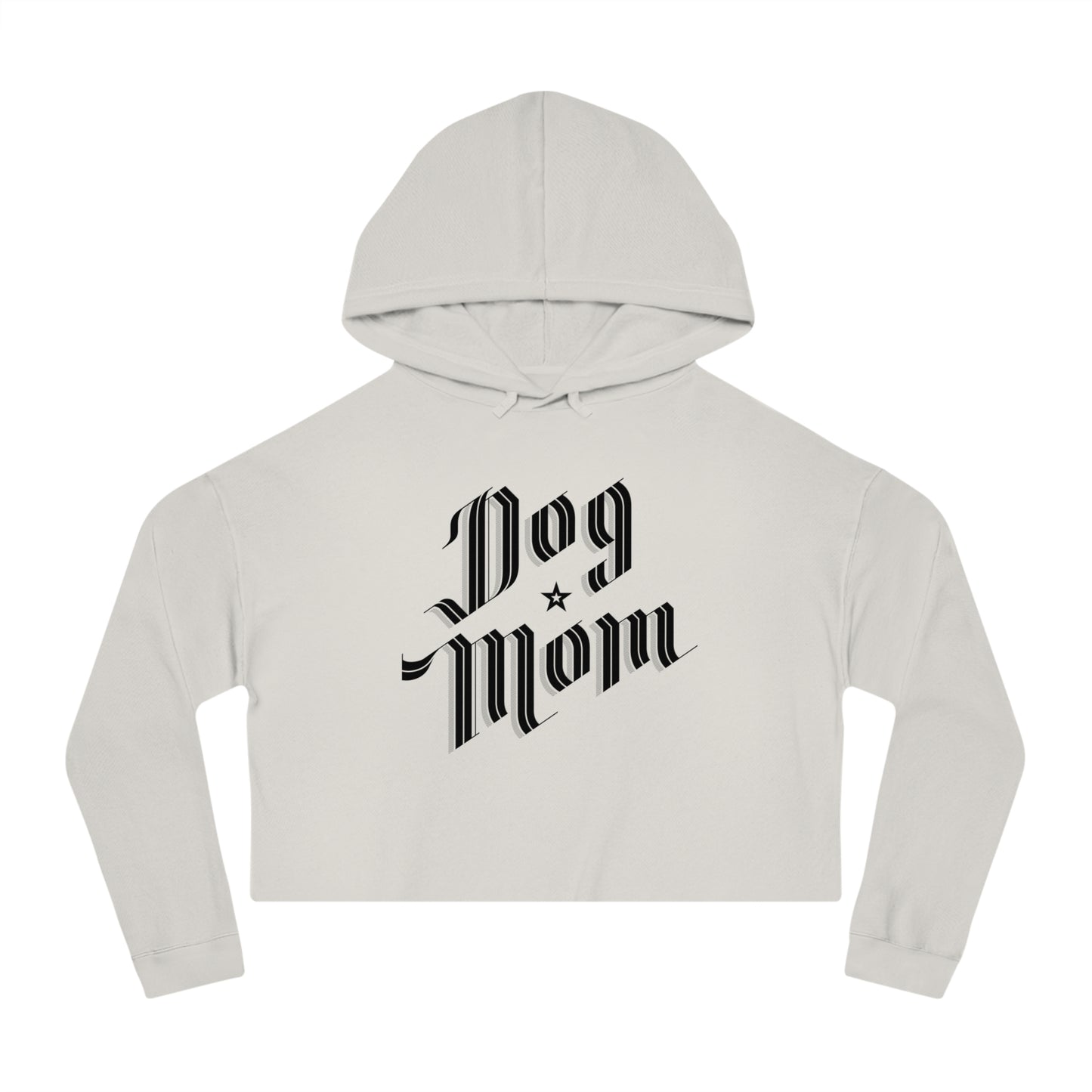 Dog Mom Women’s Cropped Hooded Sweatshirt