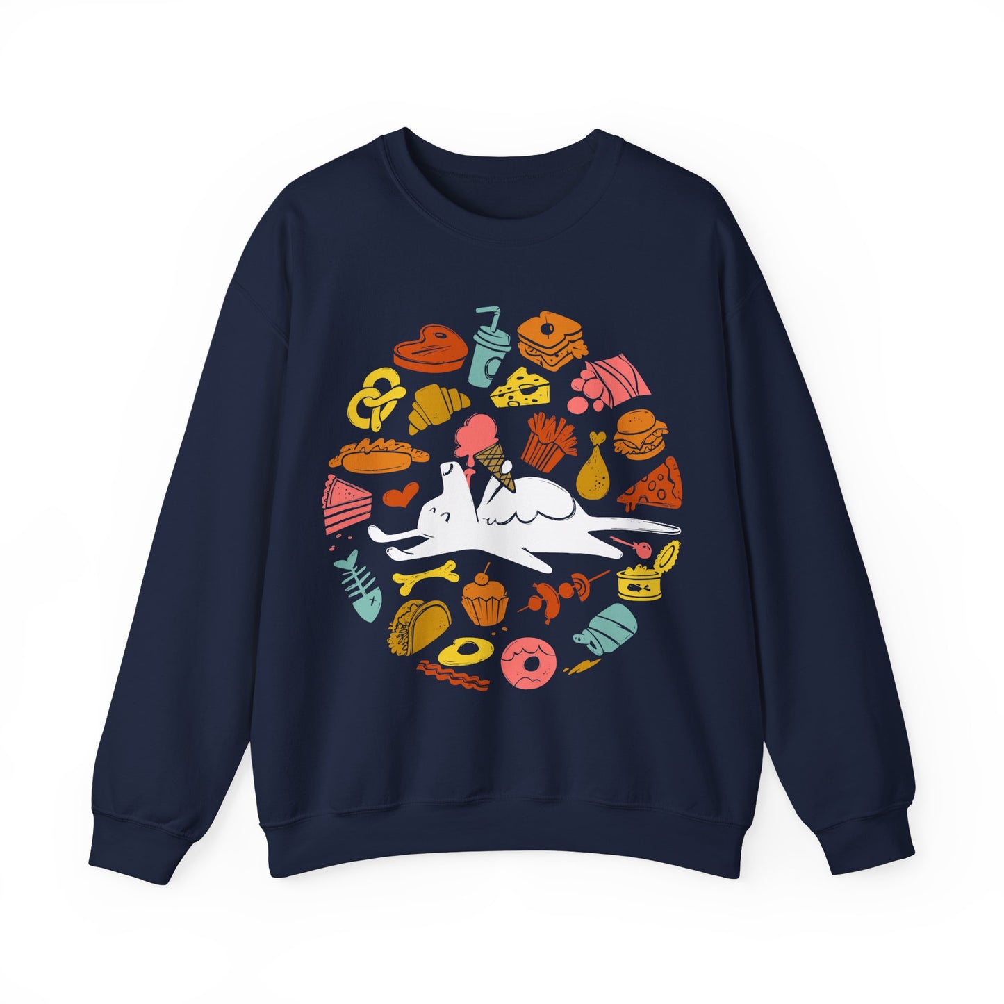 All Food is Dog Food Men's Heavy Blend Crewneck Sweatshirt