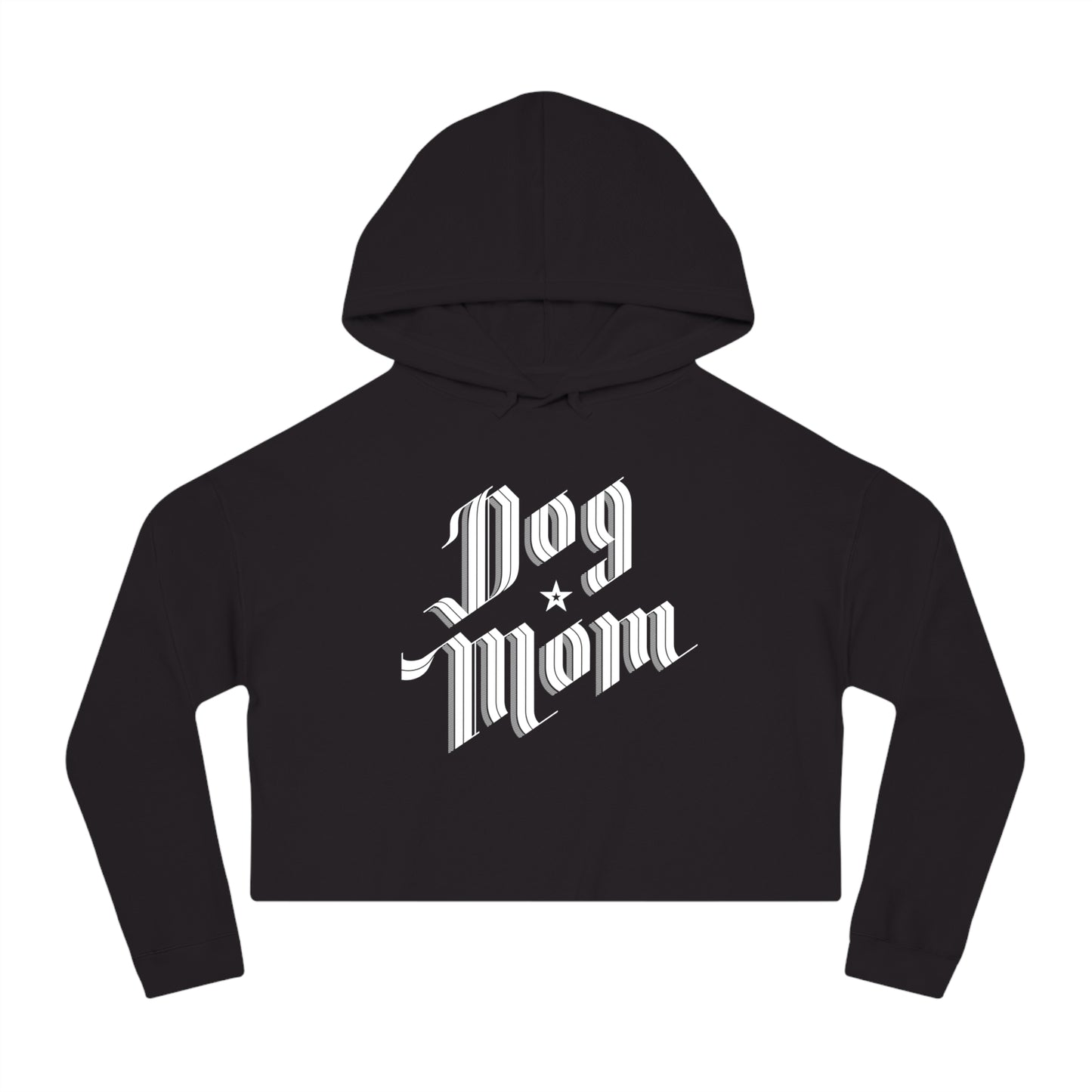 Dog Mom Women’s Cropped Hooded Sweatshirt
