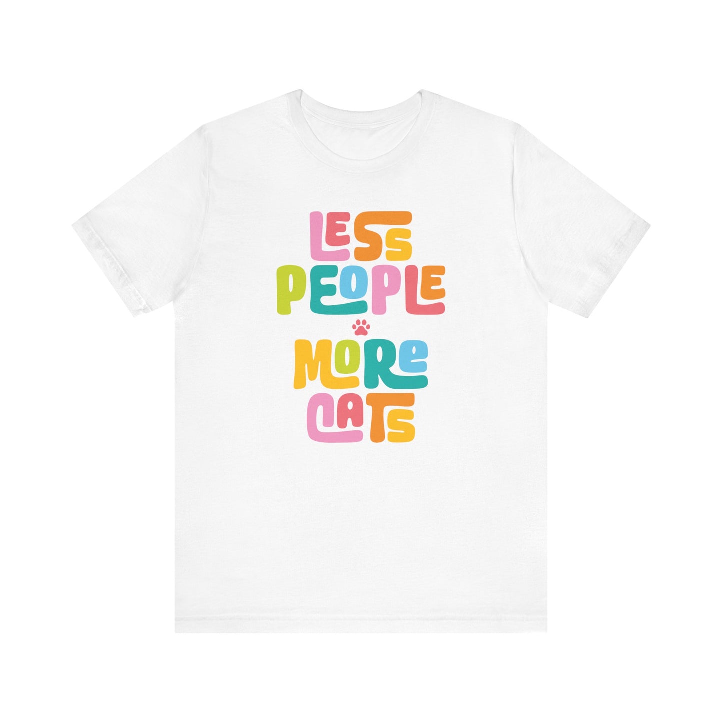 Less People More Cats Graphic Women's Graphic Tee