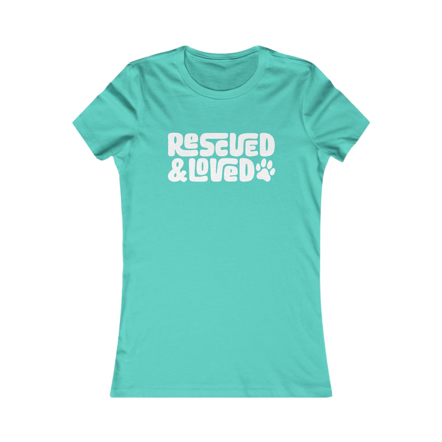 Rescued & Loved Women's Fitted Tee