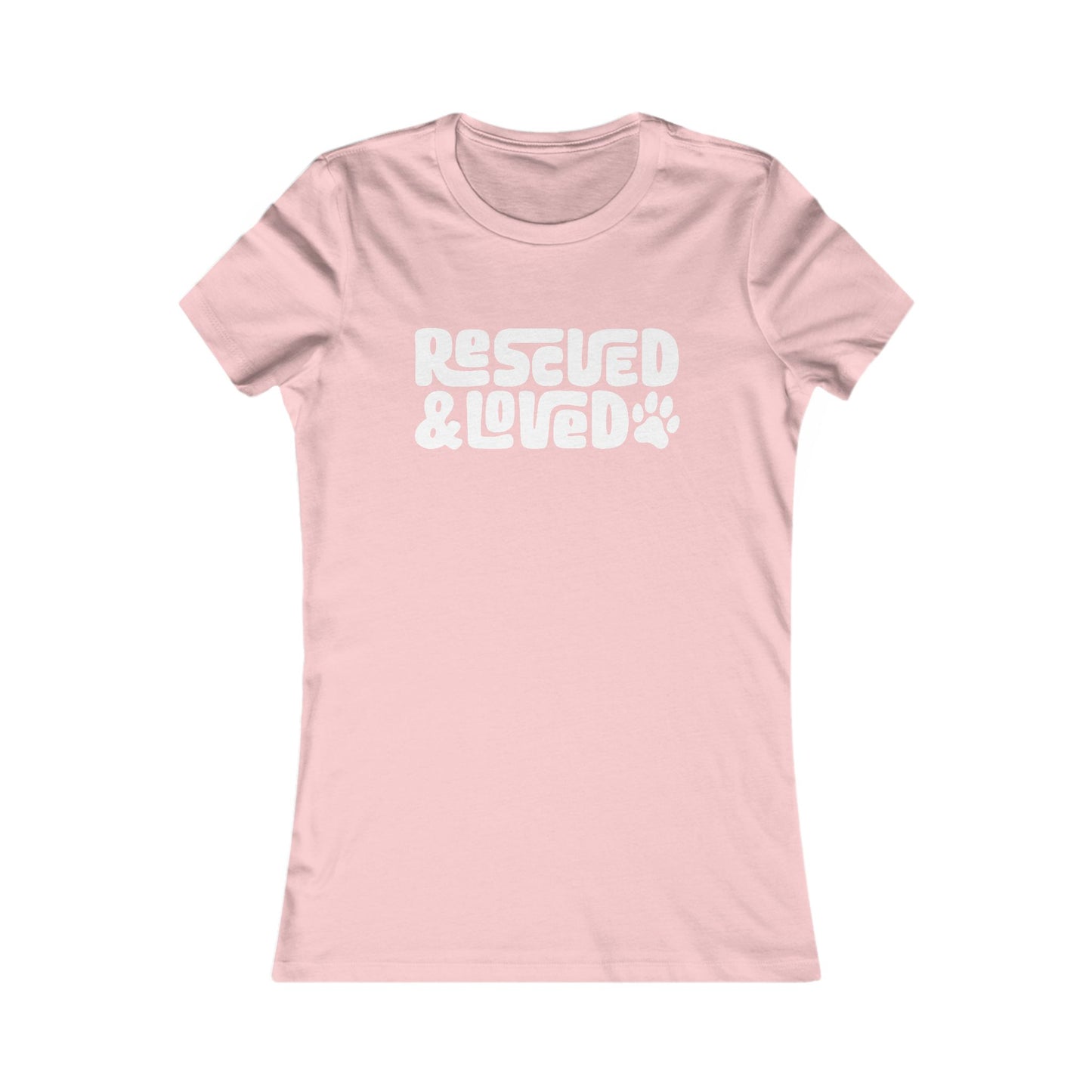 Rescued & Loved Women's Fitted Tee