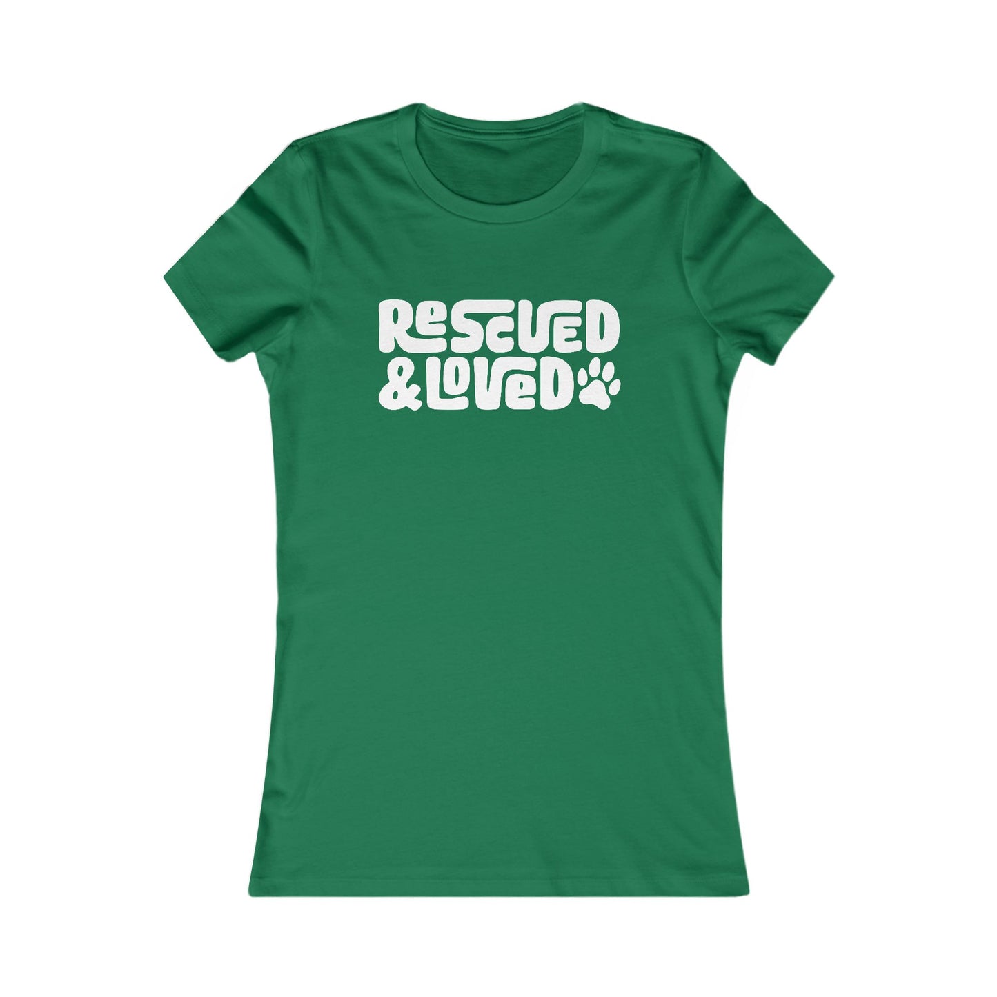 Rescued & Loved Women's Fitted Tee