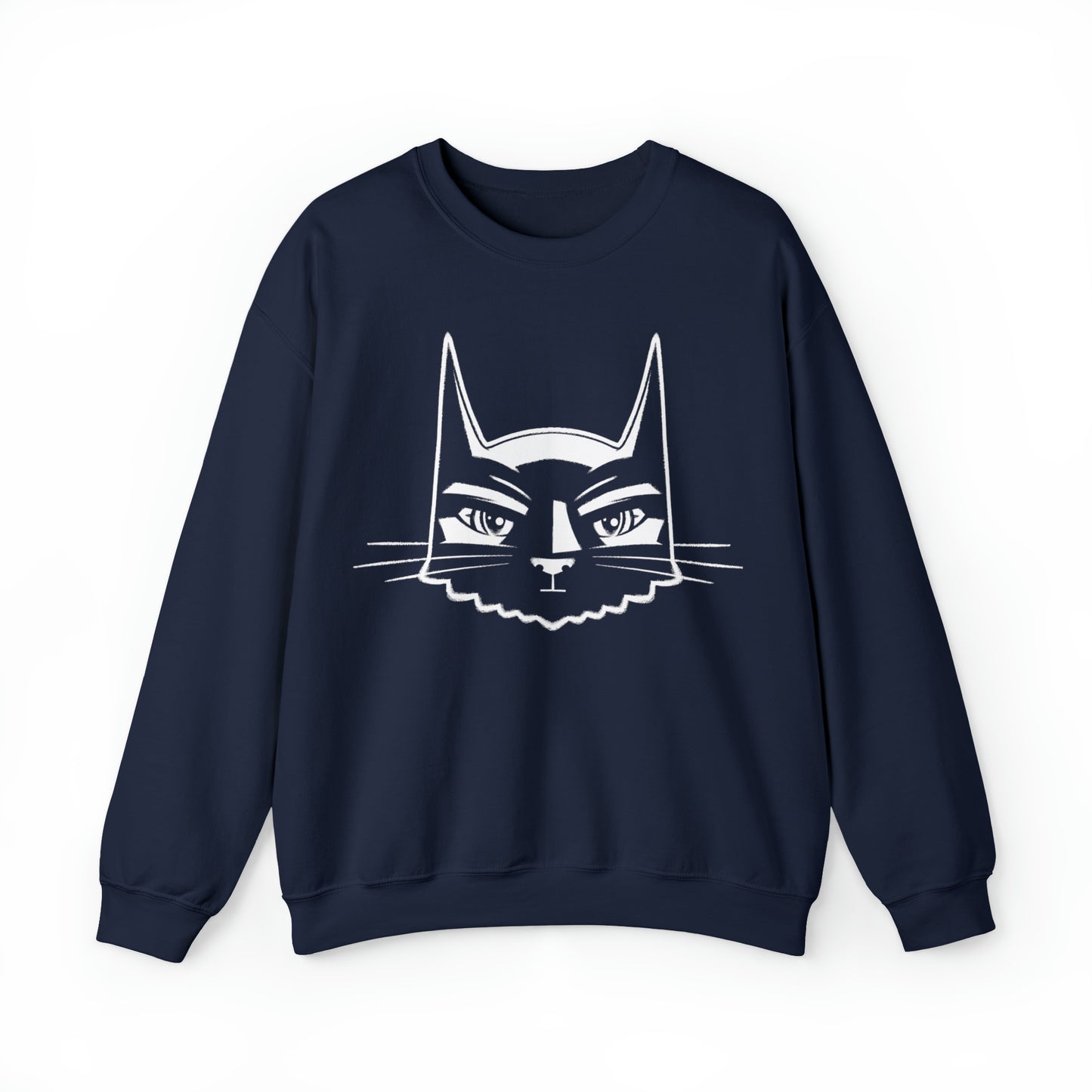 Bat Cat Men's Heavy Blend Crewneck Sweatshirt