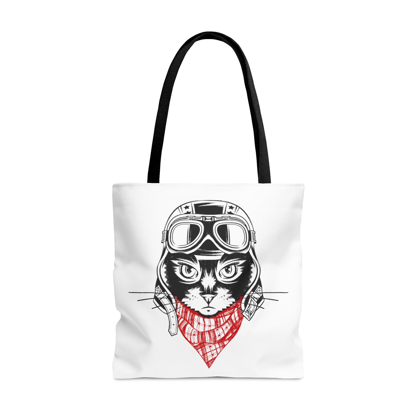 Motorcycle Cat Tote Bag