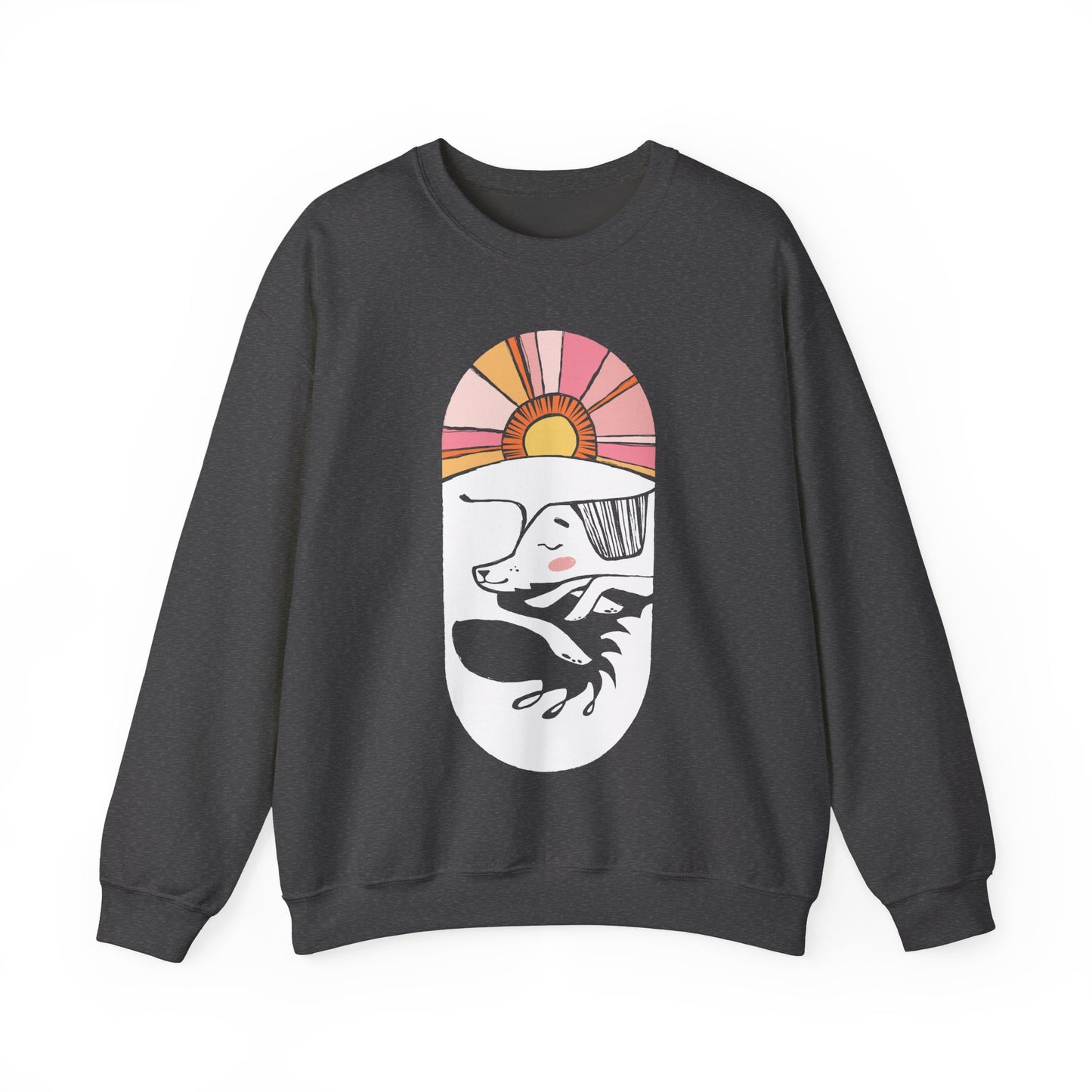 Sleepy Dog Women's Heavy Blend Crewneck Sweatshirt