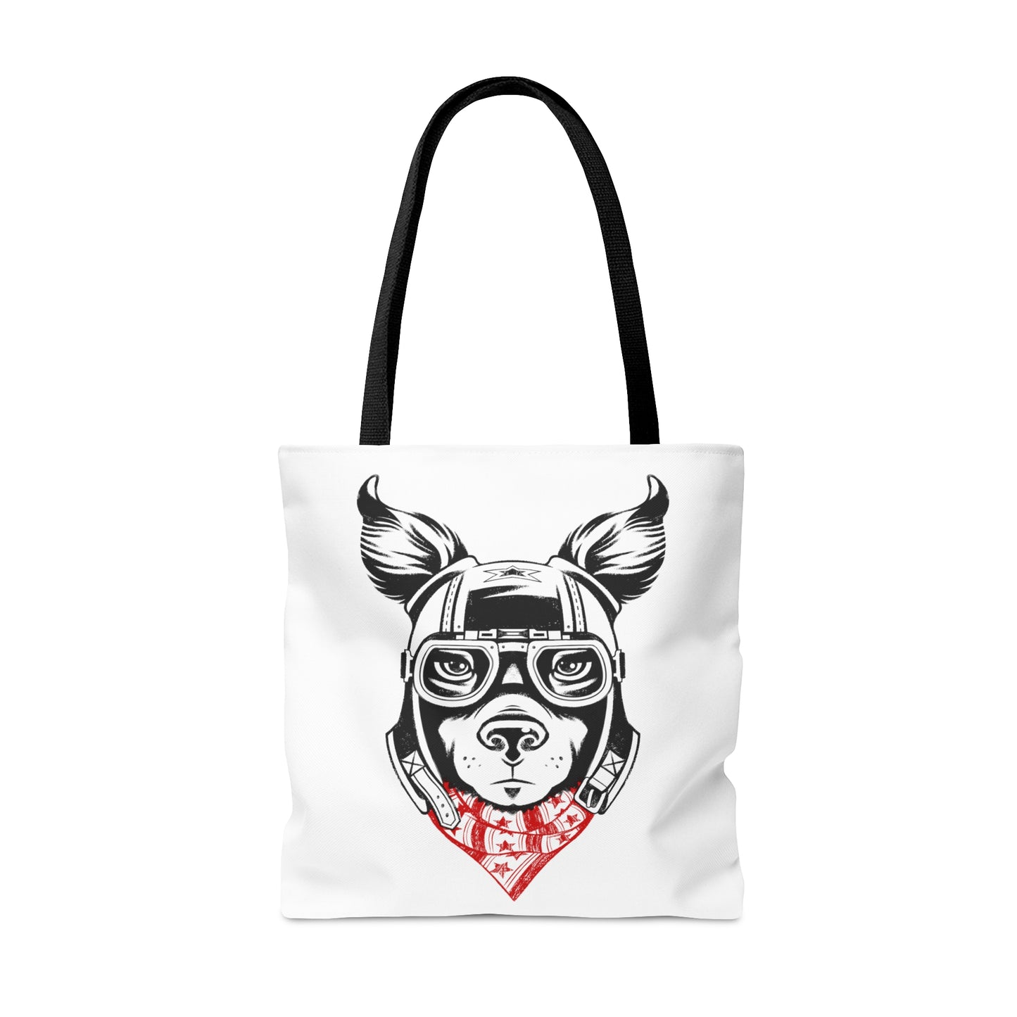 Motorcycle Dog Tote Bag