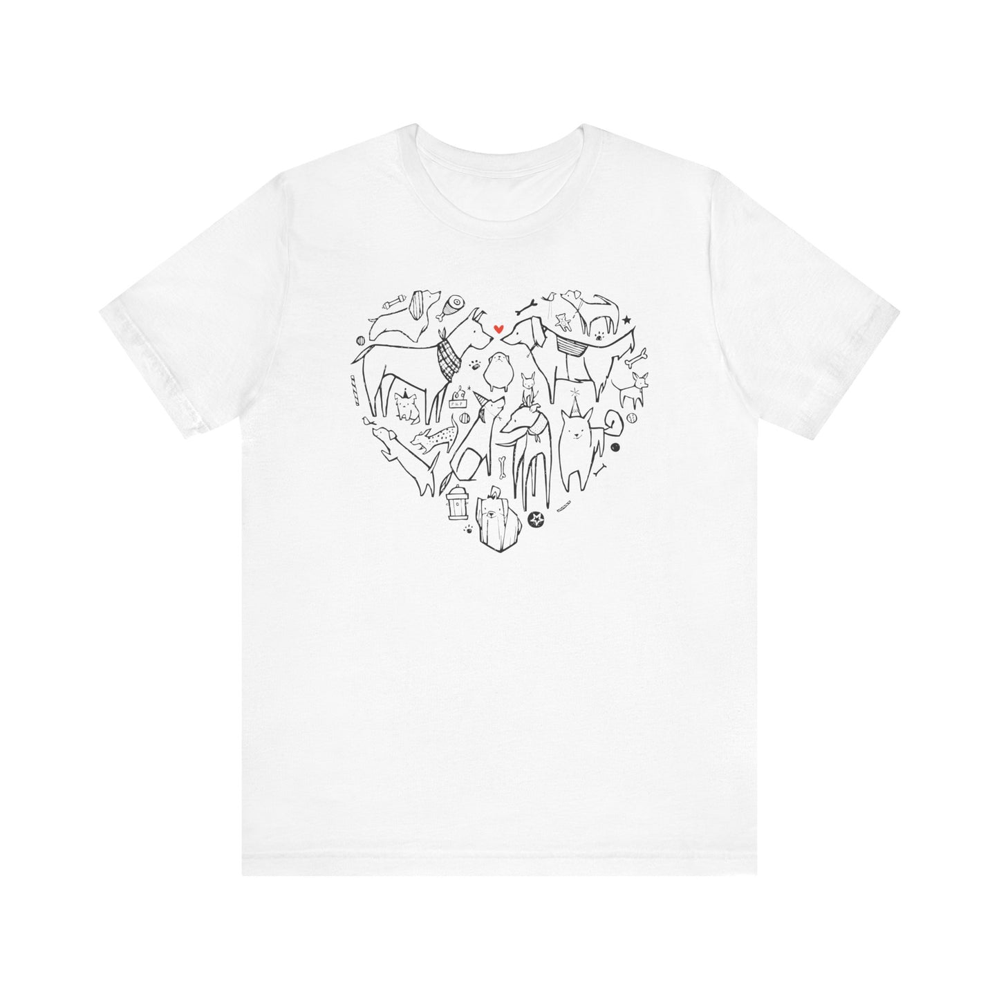 Wear Your Love Proudly — Dog Heart Tee!