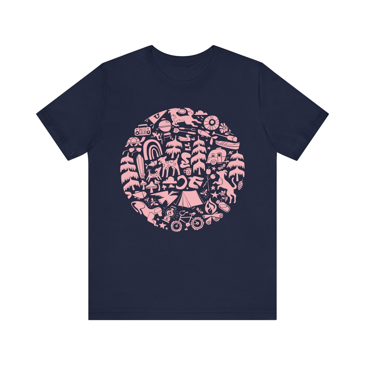 Camping Dogs Women's Graphic Tee