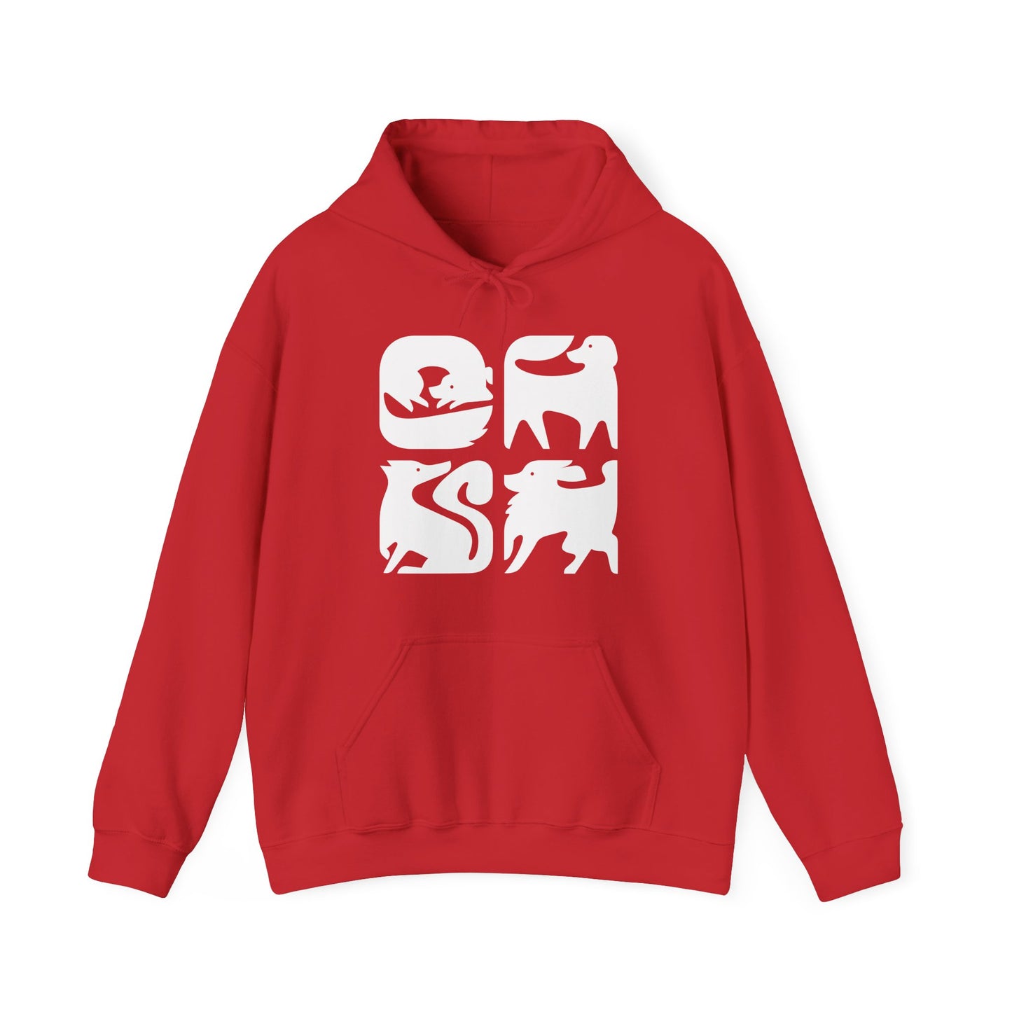 Dogs Graphic Men's Hooded Sweatshirt