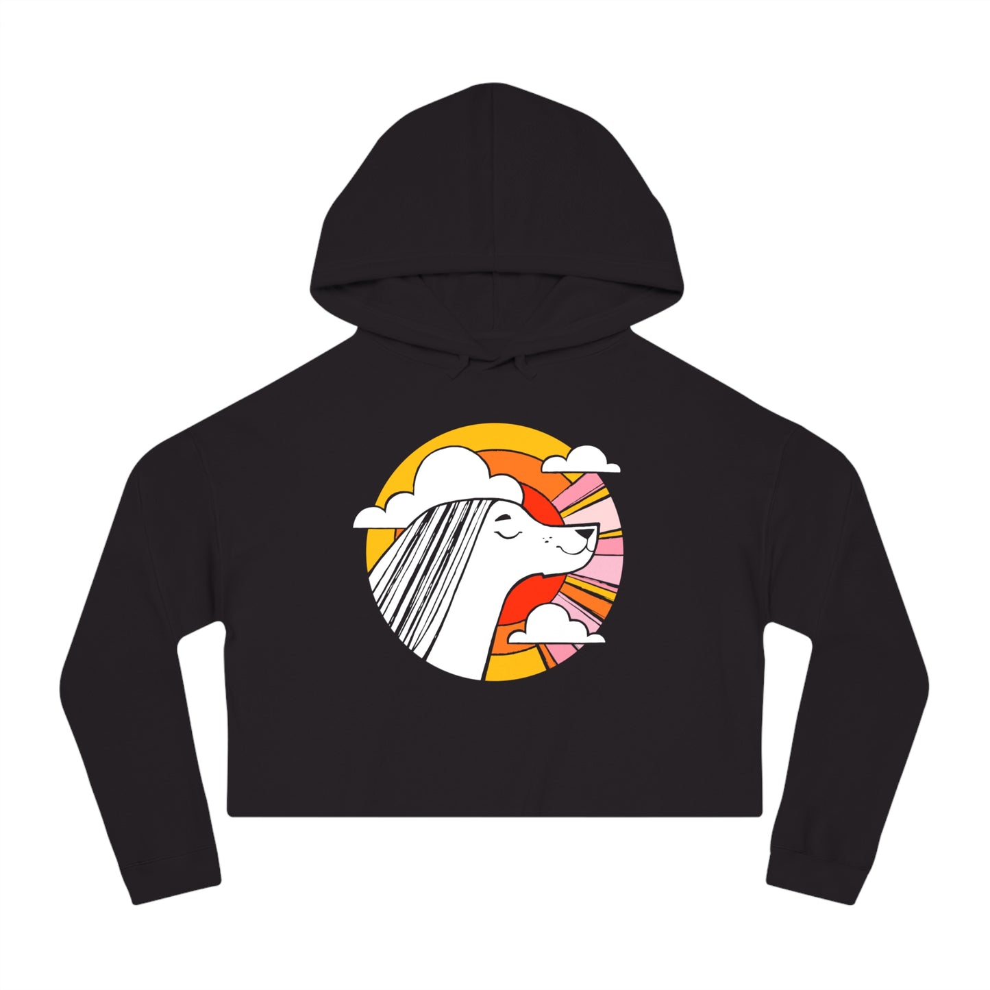 Sunset Beauty Women’s Cropped Hooded Sweatshirt