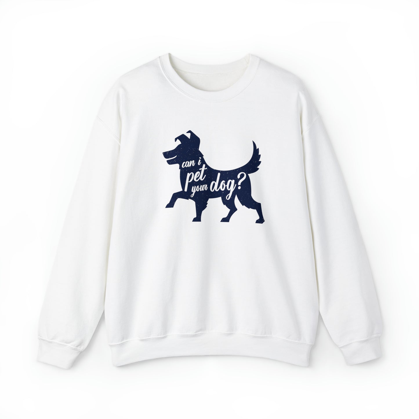Can I Pet Your Dog Men's Heavy Blend Crewneck Sweatshirt