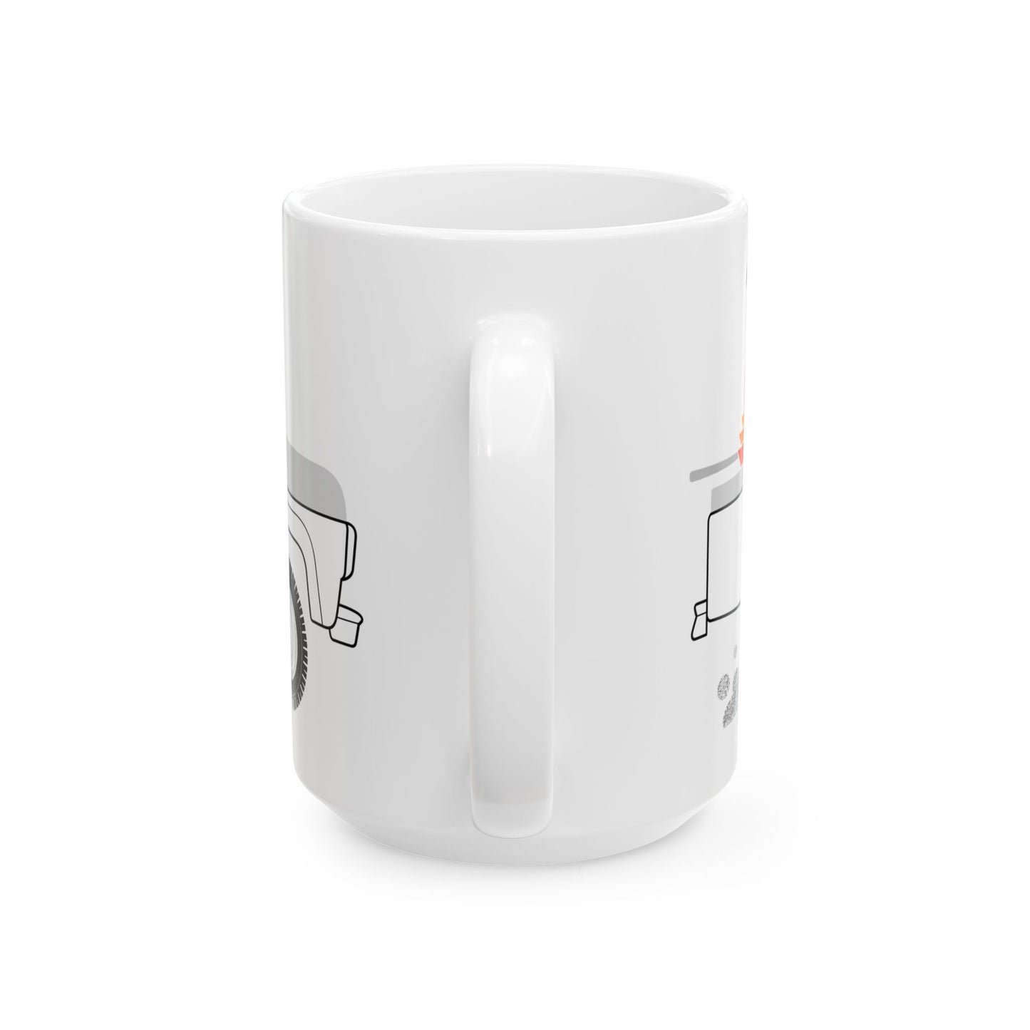 Beach Dog Truck 15oz White Mug