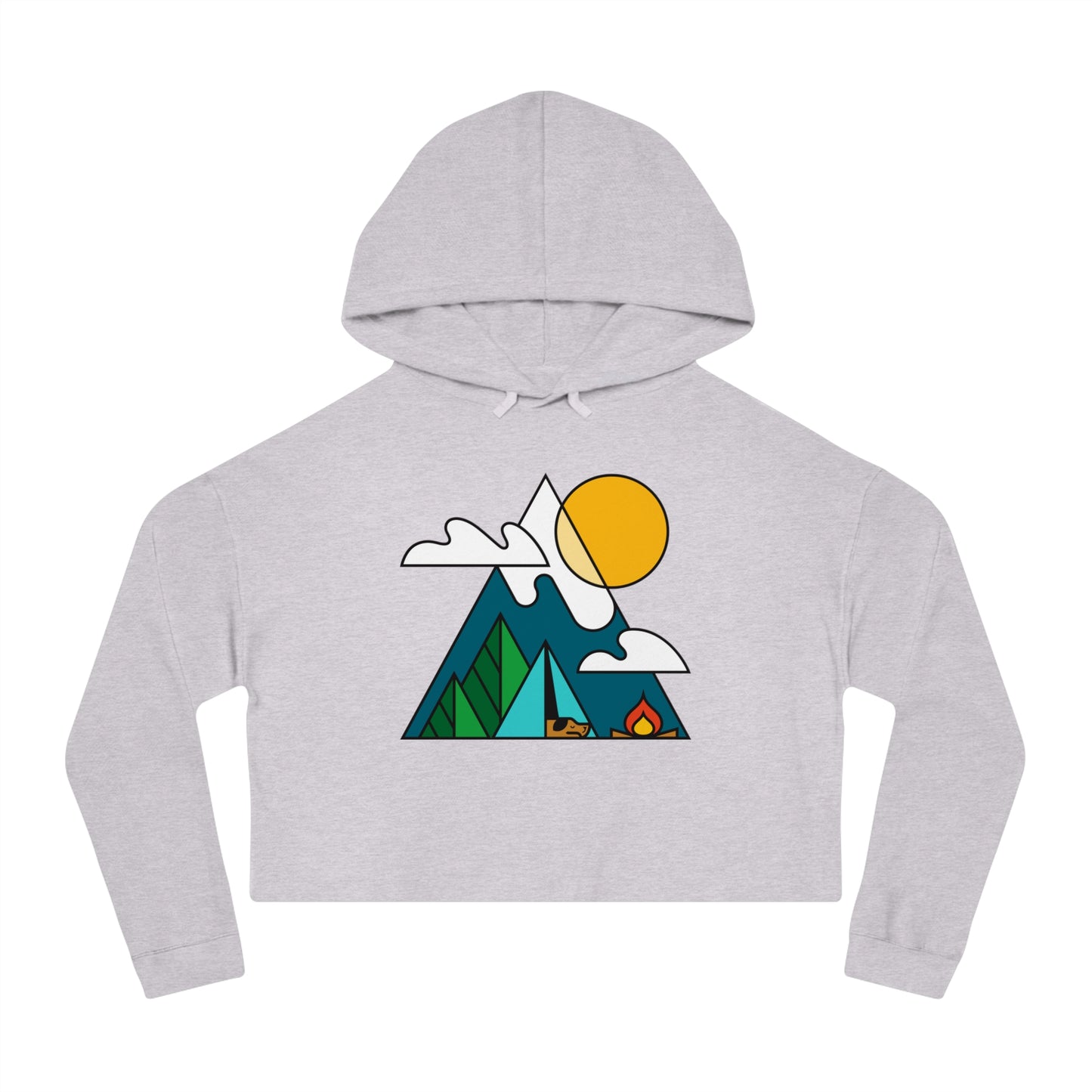 Living the Dream Women’s Cropped Hooded Sweatshirt