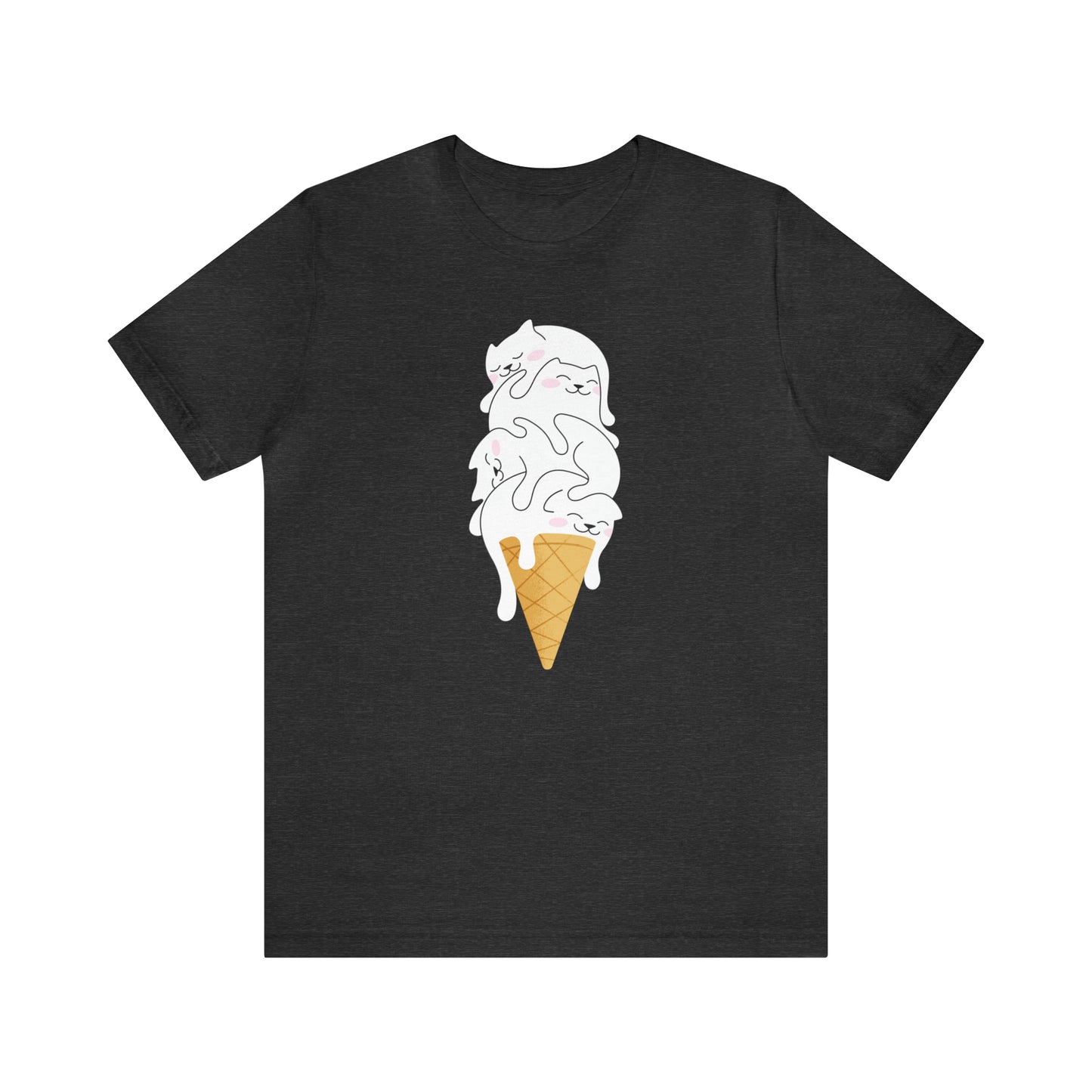 Ice Cream Cone Cat Tee – Sweet and Fun for Cat Lovers!