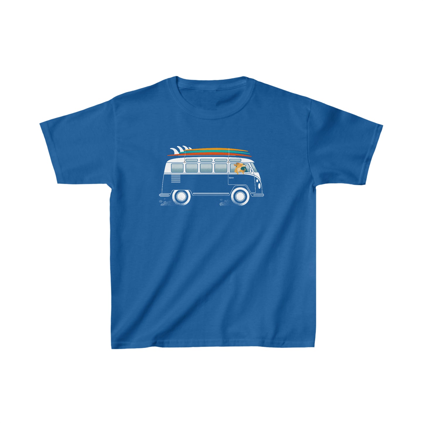 VW Van Surf Dog Kid's Heavy Cotton Tee