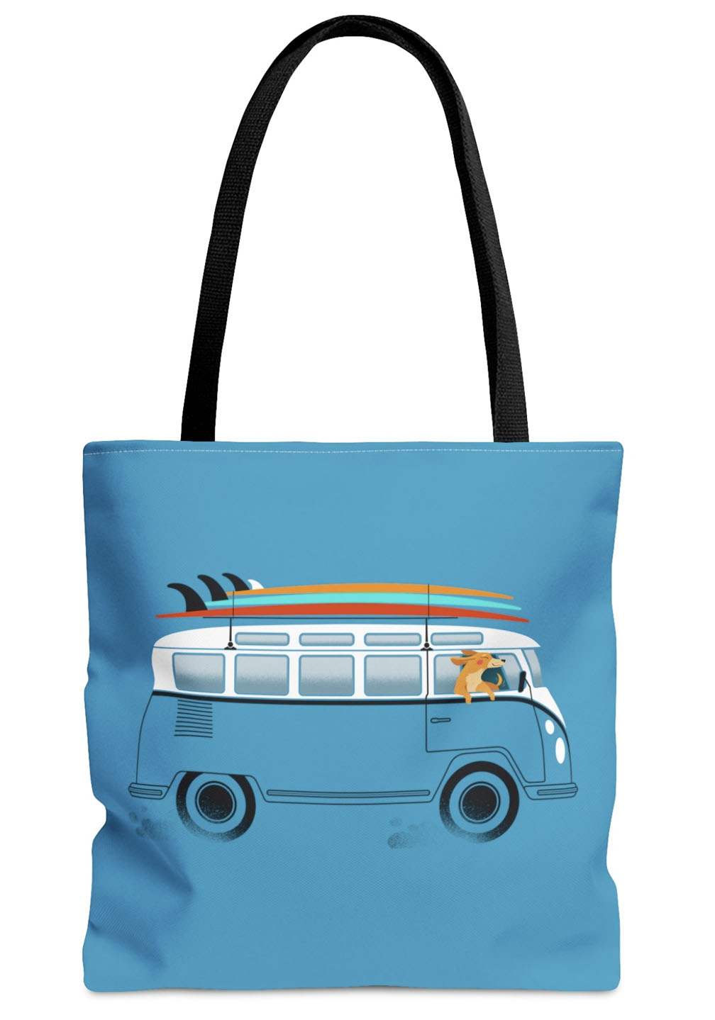 Surf Dog Tote Bag