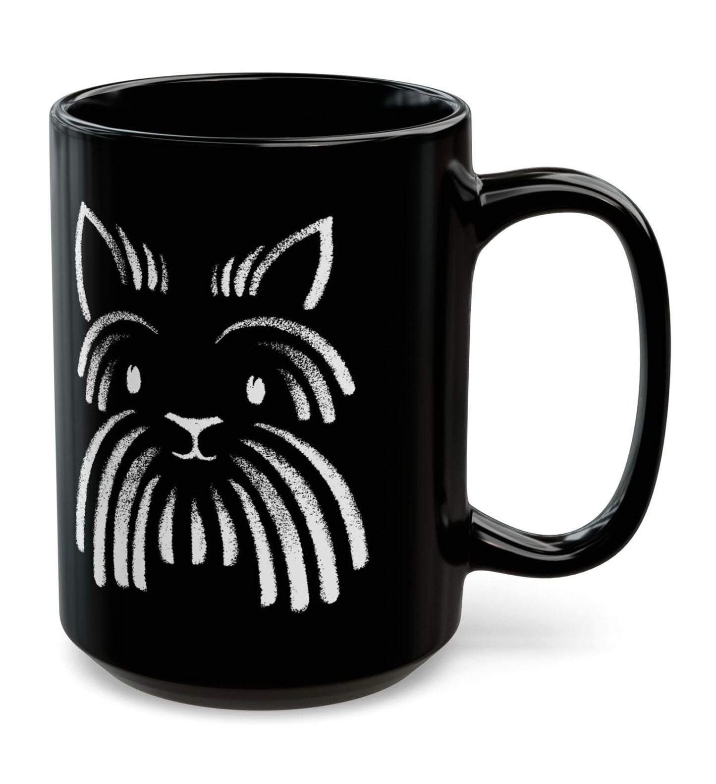 Dog BF#10 15oz Black Mug