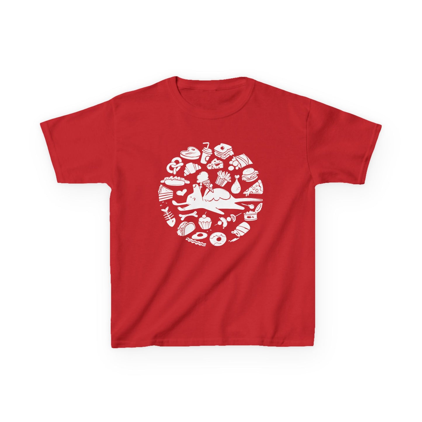All Food is Dog Food Kids Heavy Cotton Graphic Tee