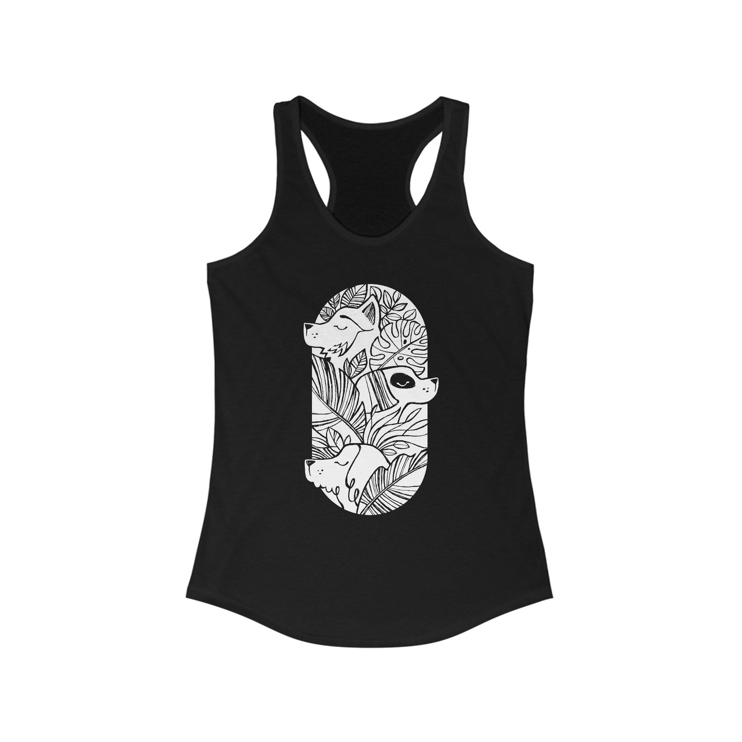 Jungle Dogs Women's Racerback Tank Top